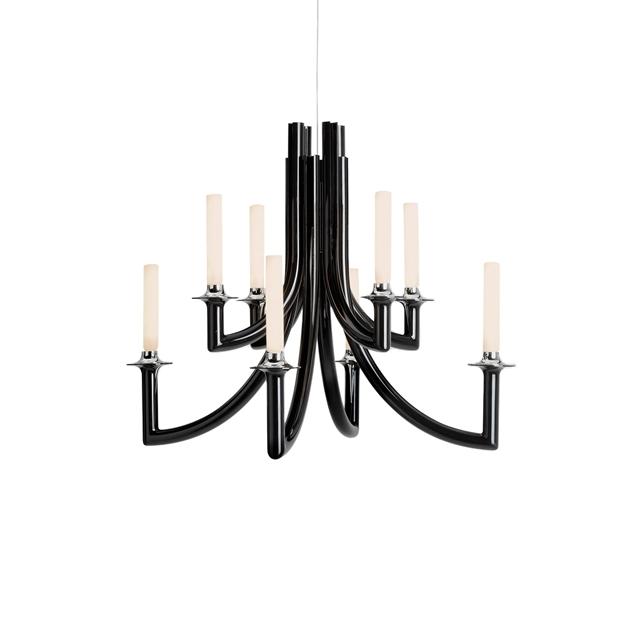 Kartell KHAN METAL Ljuskrona Blank Svart