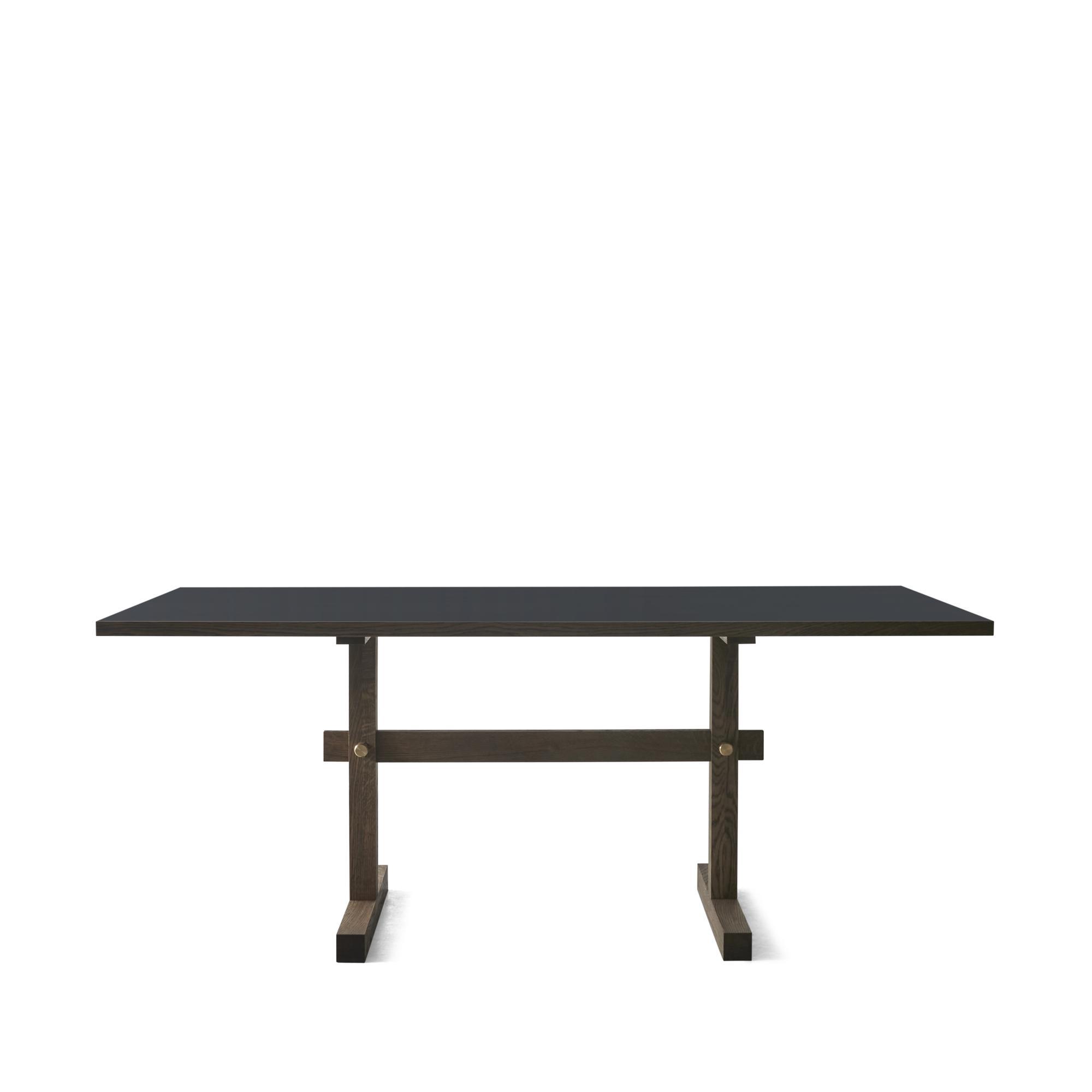Eberhart Gaspard 180 Esstisch Linoleum Nero/Eiche Dunkel