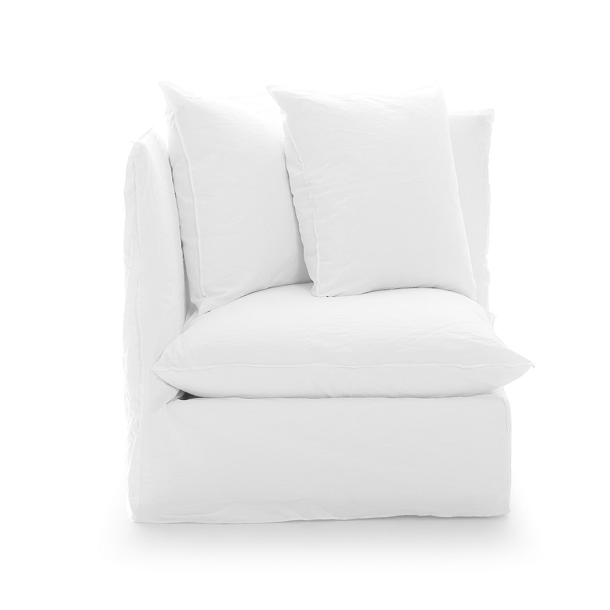 Gervasoni Ghost 07 Modul Sofa Hjørne Lino Bianco