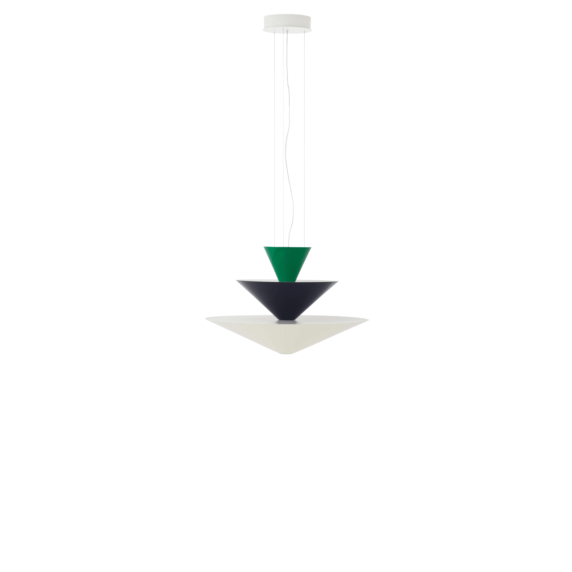 &Tradition Gio LN14 Hanglamp Ø60 Signaalgroen/Diepblauw/Ecru Wit