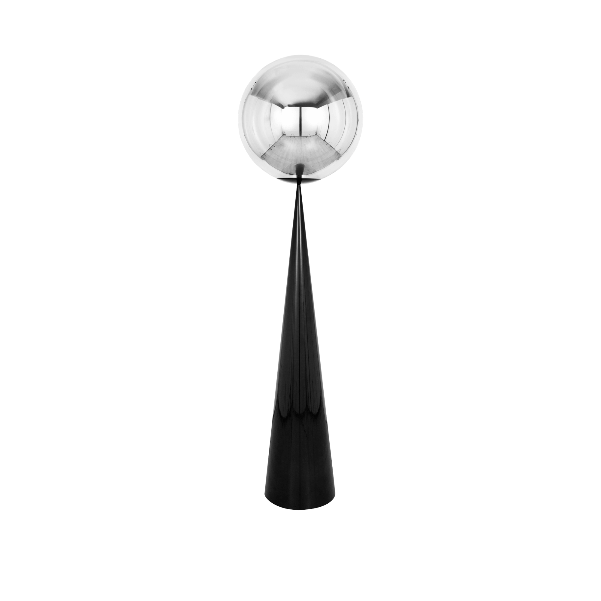 Tom Dixon Globe Fat Floor Lamp Silver