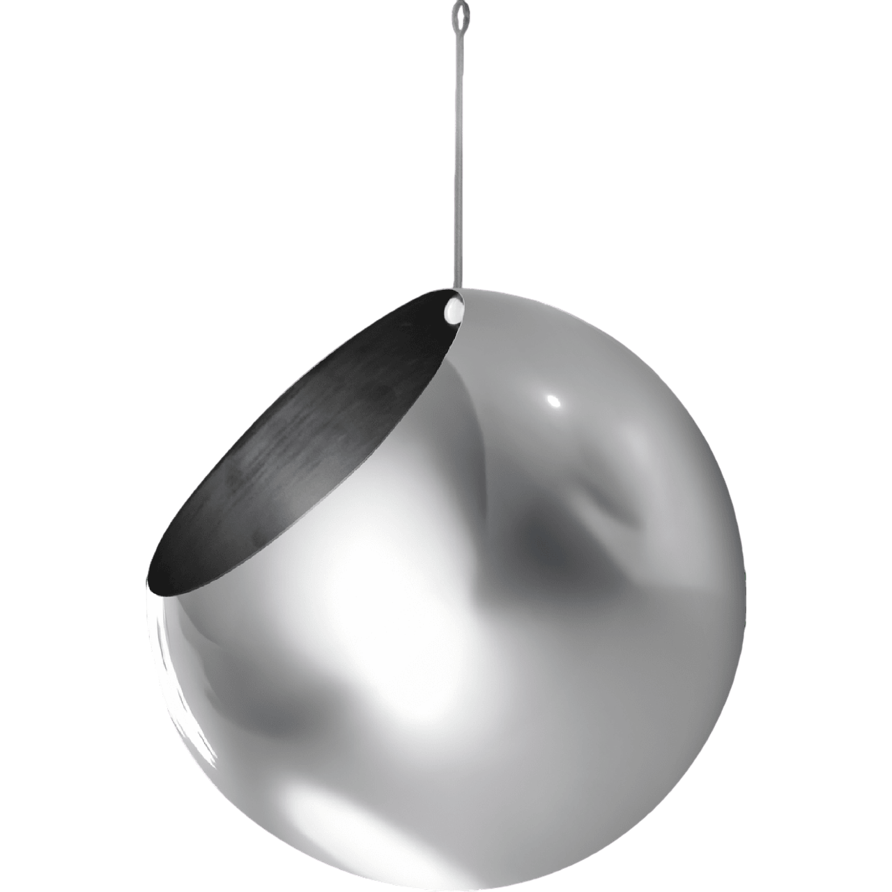 AYTM GLOBE Hangende Potplant Ø17 Zilver