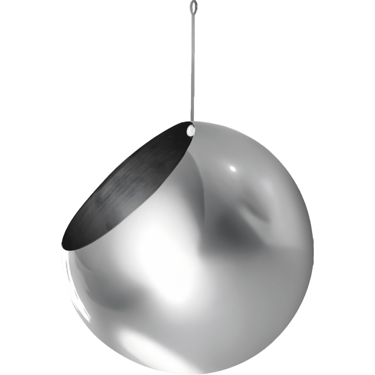 AYTM GLOBE Hangende Potplant Ø21 Zilver