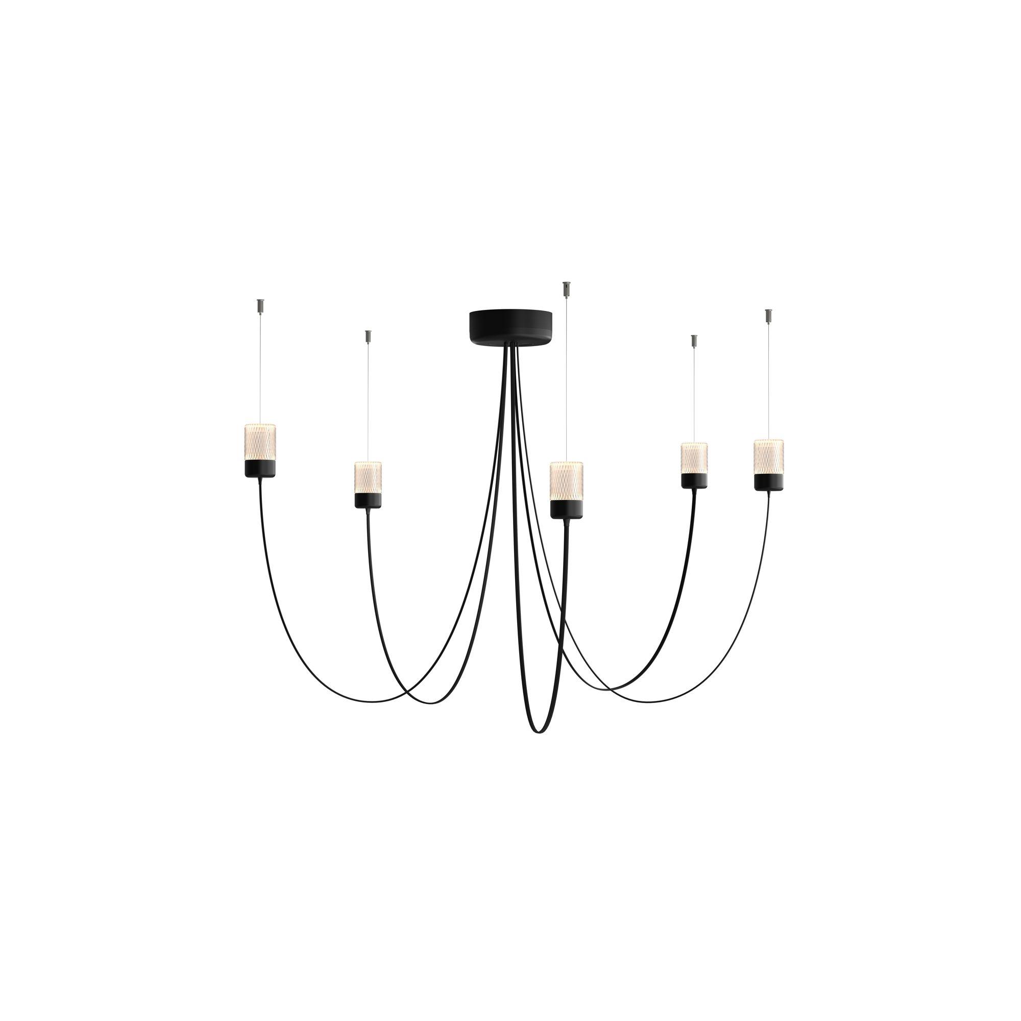 Moooi Gravity 5 Pendelleuchte Schwarz