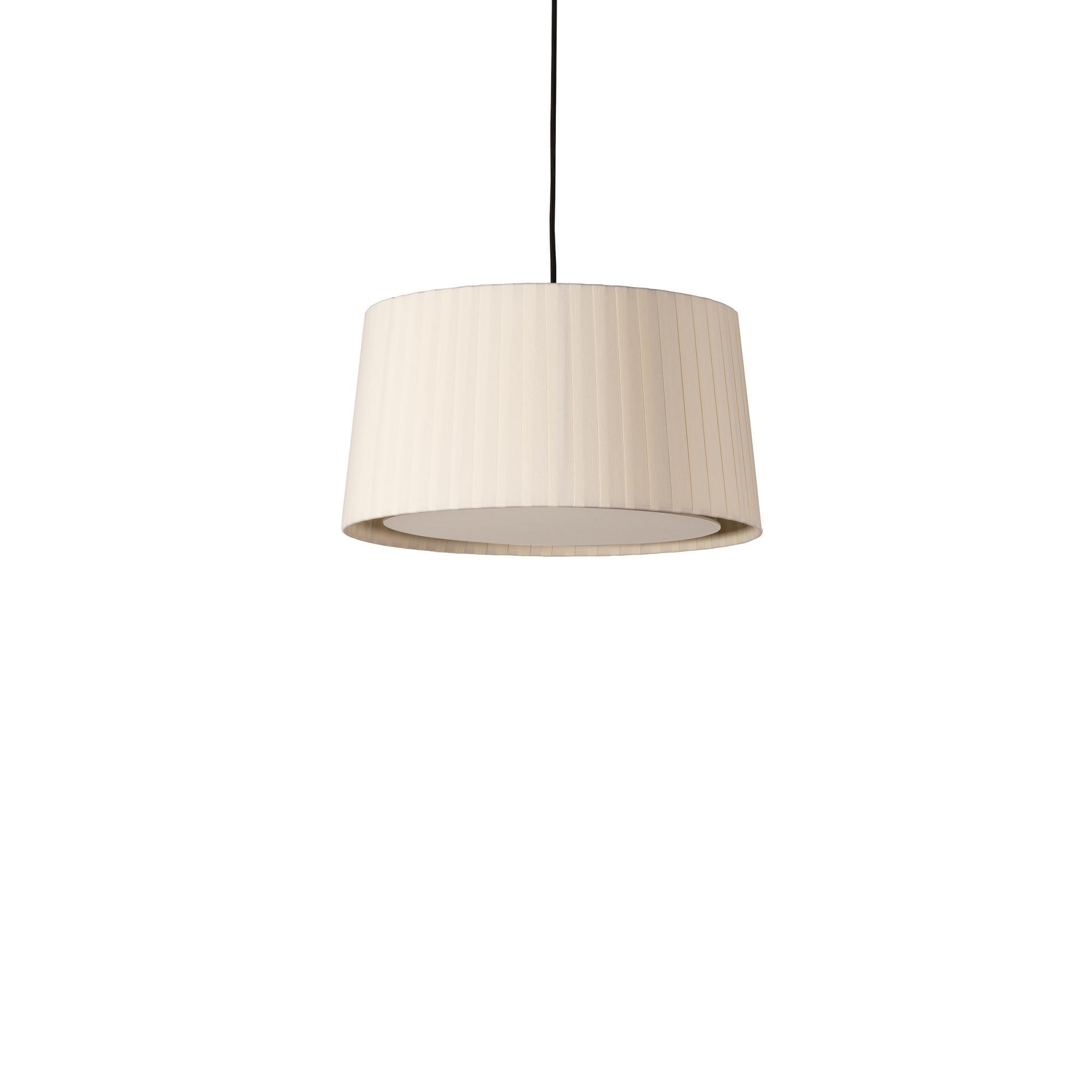 Santa & Cole GT6 Pendant Natural/Rosette Nickel/ Cord Black