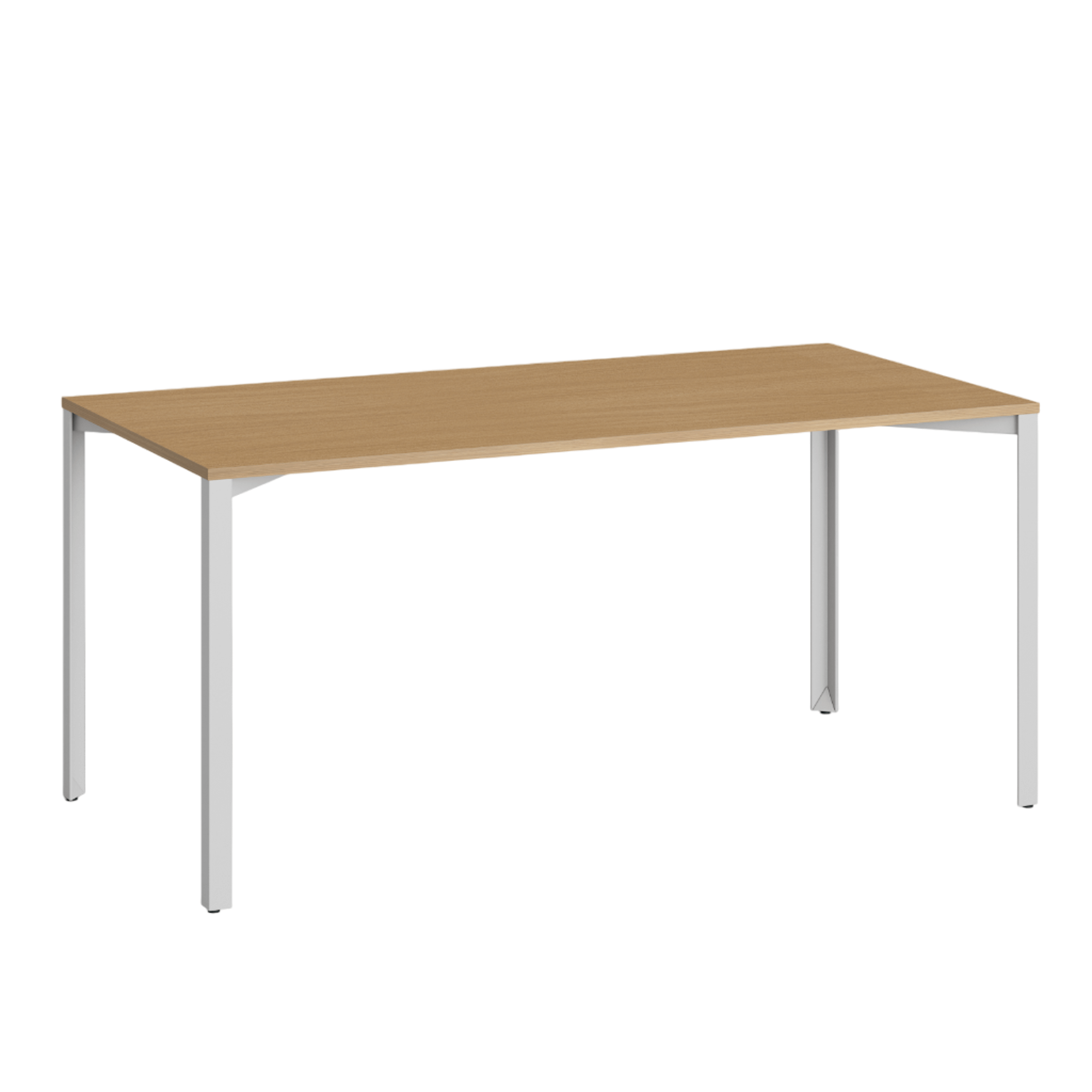 +Halle Grid Tisch 80x160 Eiche/ Hellgrau