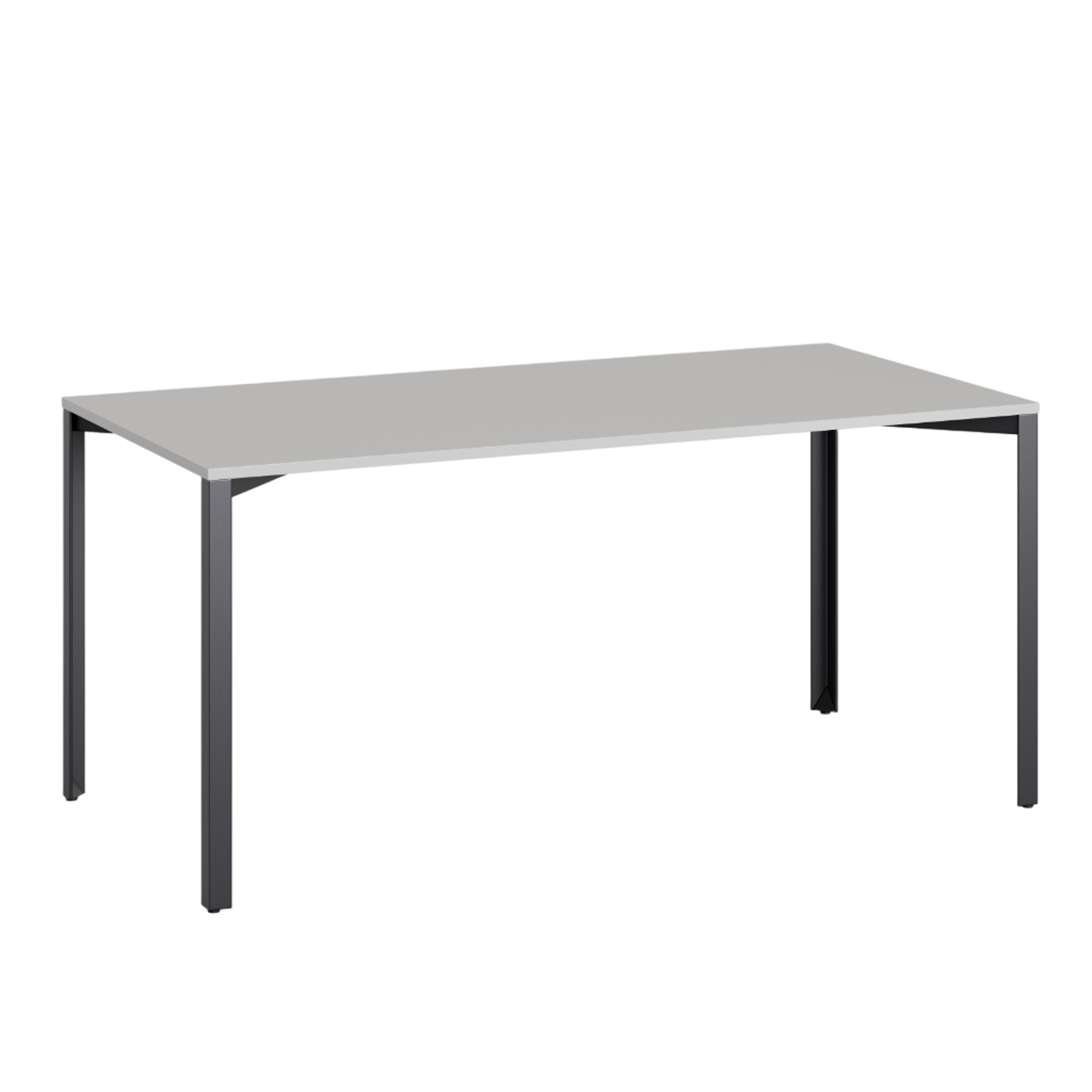 +Halle Tavolo a griglia 80x160 Grigio Chiaro/ Nero
