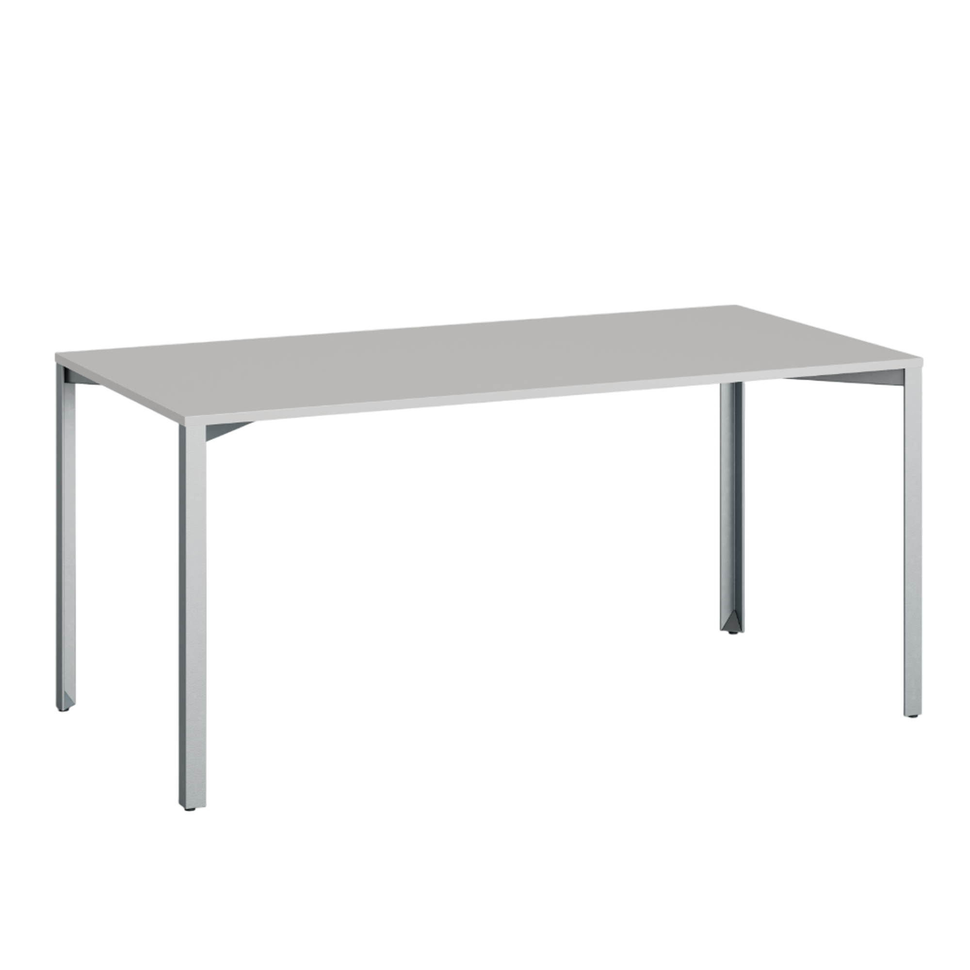 +Halle Grid Tisch 80x160 Hellgrau/ Blau
