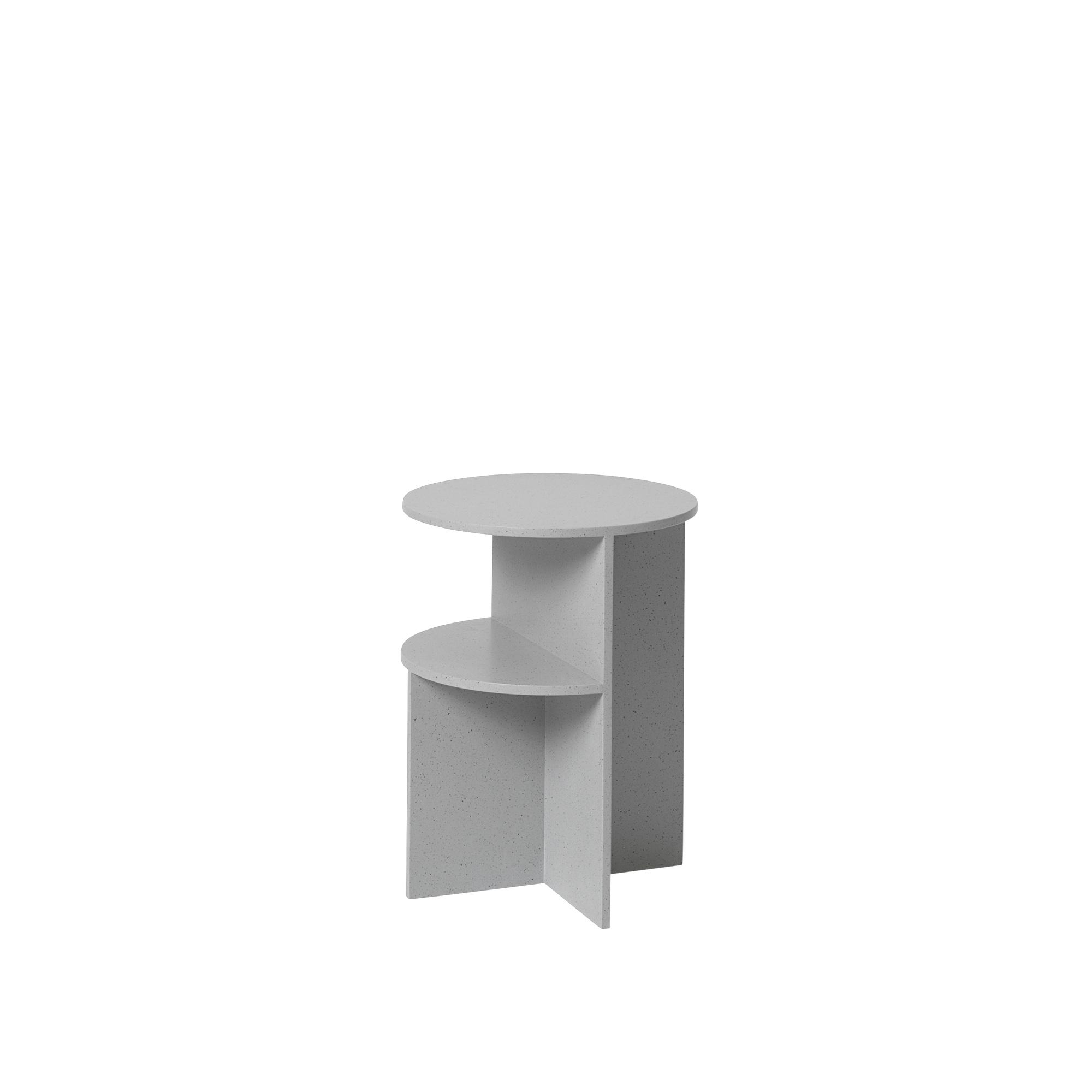 Muuto Halves Couchtisch Hellgrau