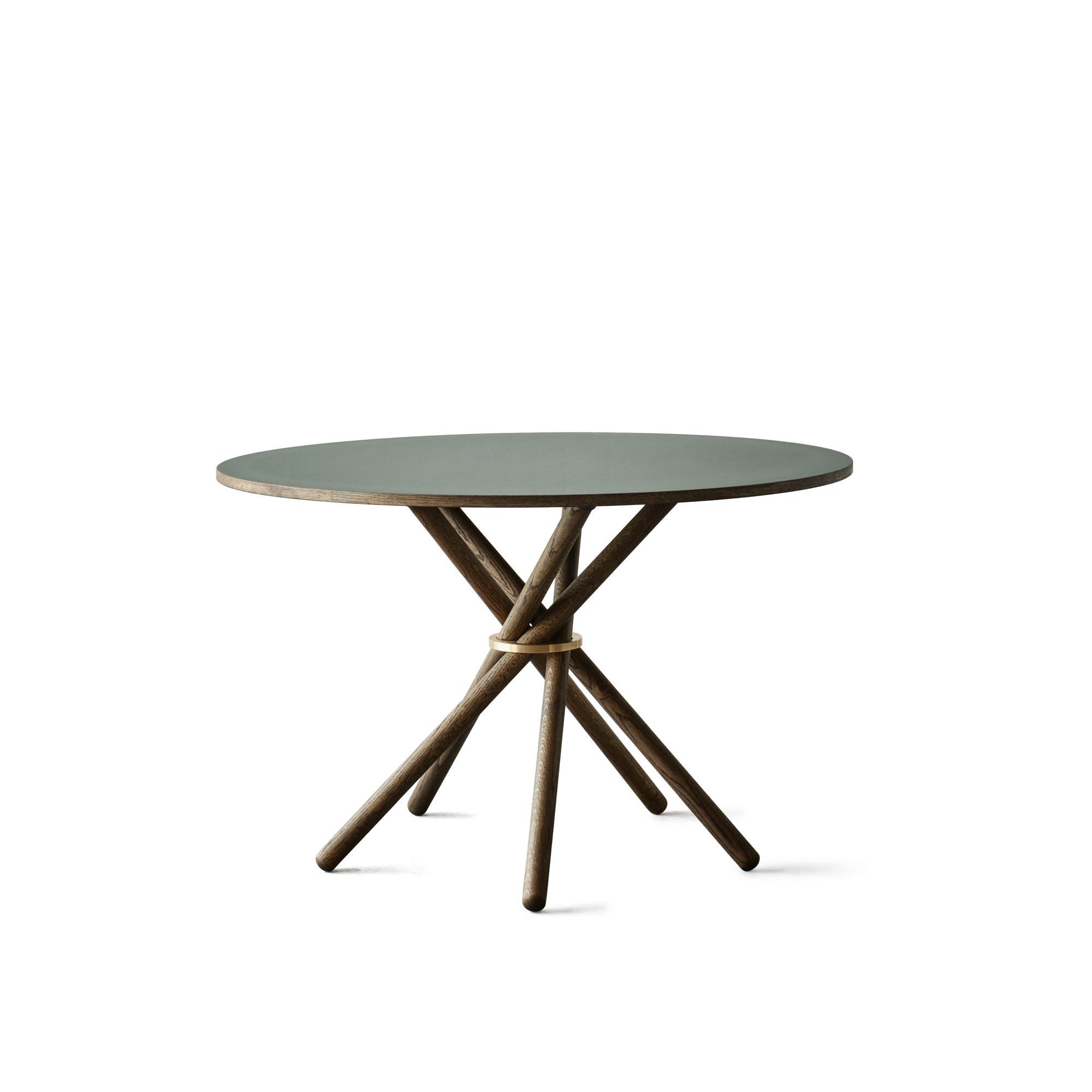 Eberhart Hector 120 Dining Table Conifer Linoleum/Dark Oak