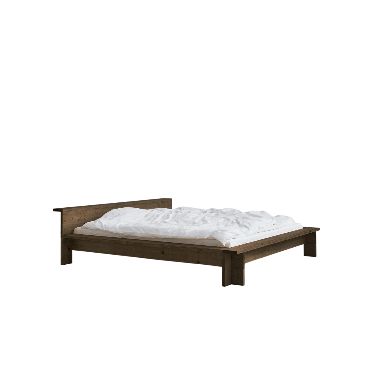 Rye Sleep Hem Bedframe 140x210 Gerookt Rood Eiken