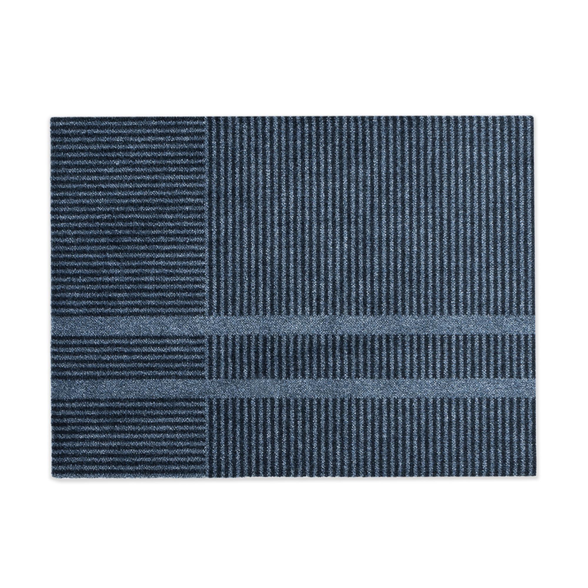 Heymat Løype Paillasson 85x115 Bleu Orage