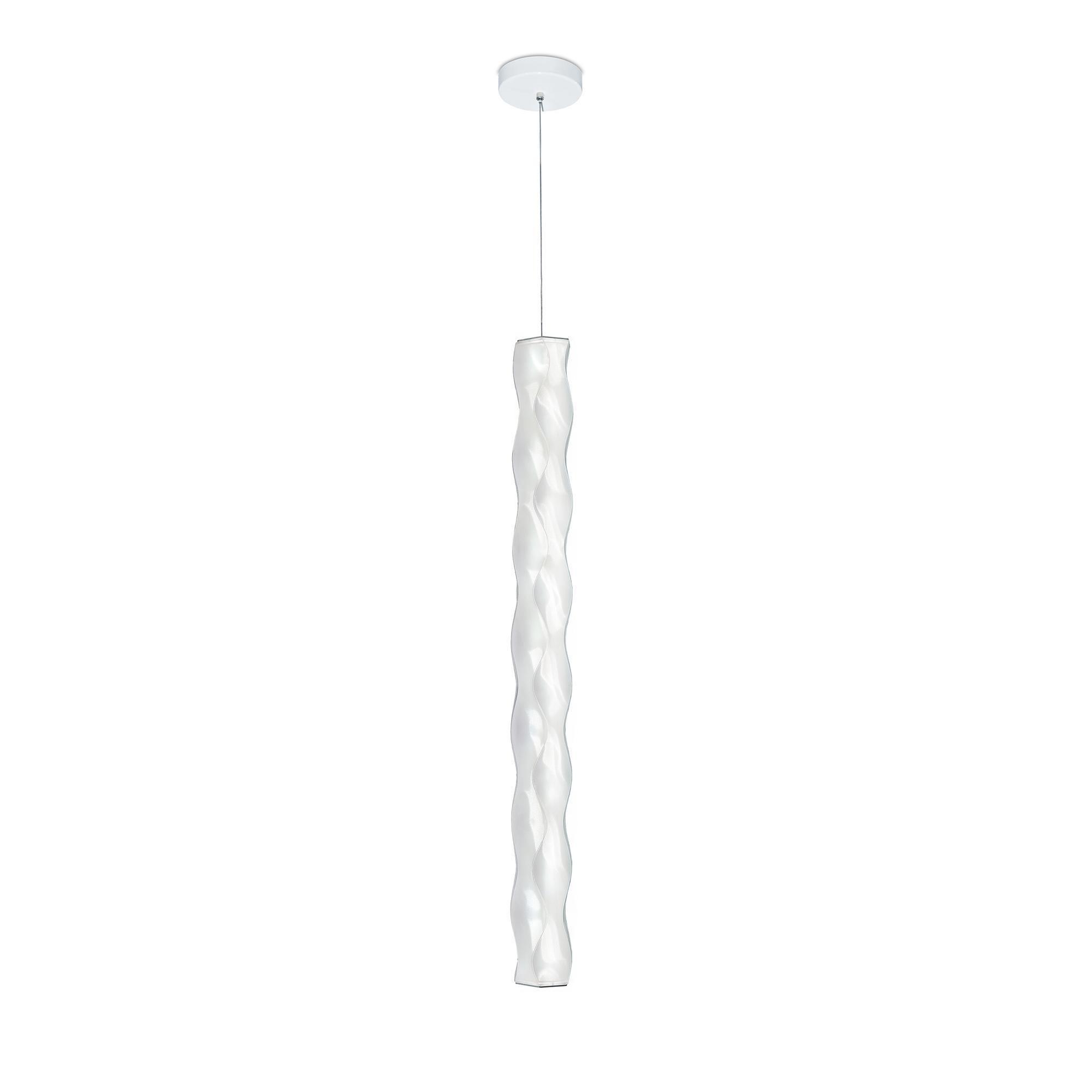 SLAMP Hugo Lampadario Verticale Bianco