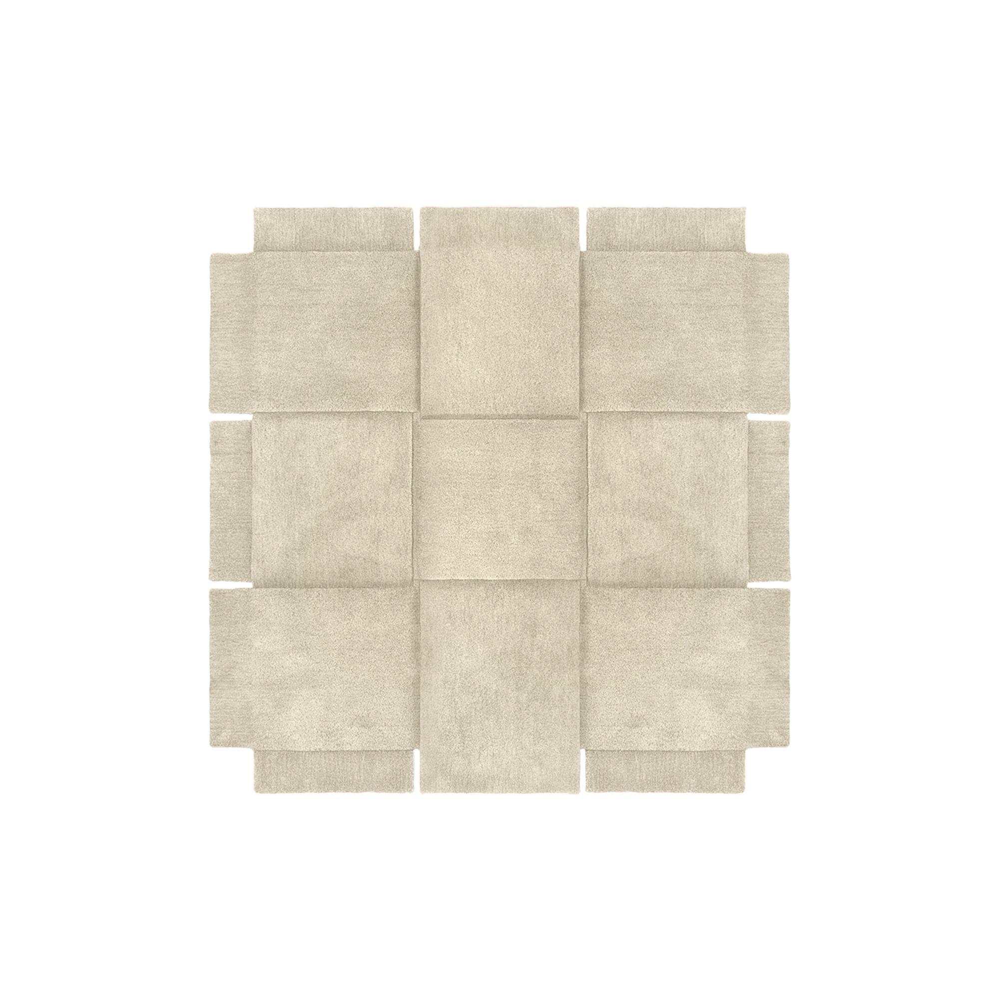 Design House Stockholm Panier Tapis 180x180 cm Beige