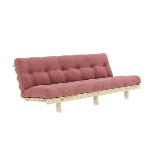 Divano Letto Karup Lean con Materasso Alpha 130x200 Sorbet Rosa/Raw