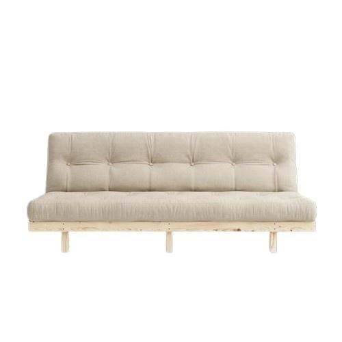 Karup Lean Sofa Bed With 5-Layer Mattress 130x190 Beige/Raw