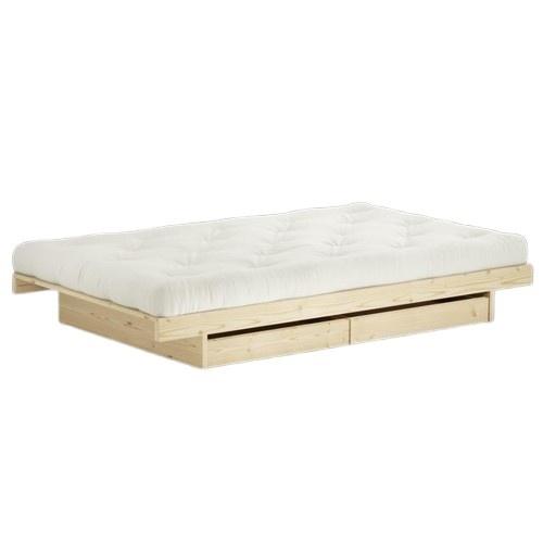 Karup Kanso Bed Frame With 2 Drawers 90x200 Raw
