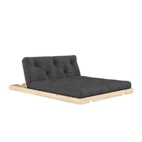 Karup Flip Sovesofa Med Madras 140x200 Mørkegrå/Raw