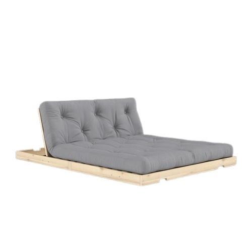 Sofa Rozkładana Karup z Materacem 140x200, Szary/surowa