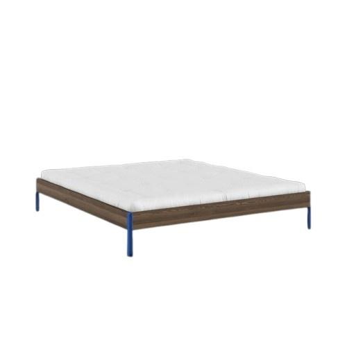 Cadre de Lit Karup Core 180x200 Brun caroube/Bleu Vif