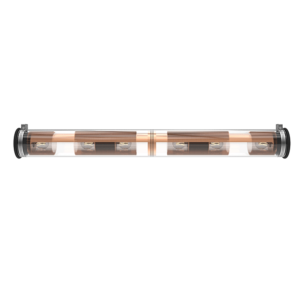 In The Tube 1300 Wall lamp Copper