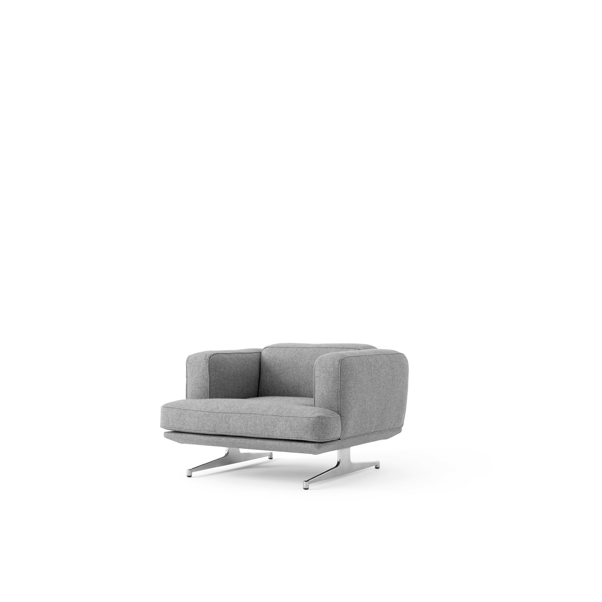&Tradition Inland AV21 Sessel Hallingdal 130/Poliertes Aluminium