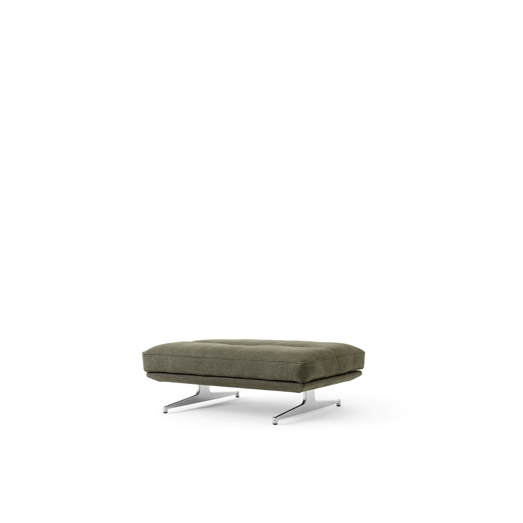 &Tradition Inland AV32 Puf Clay 0014/Poliertes Aluminium