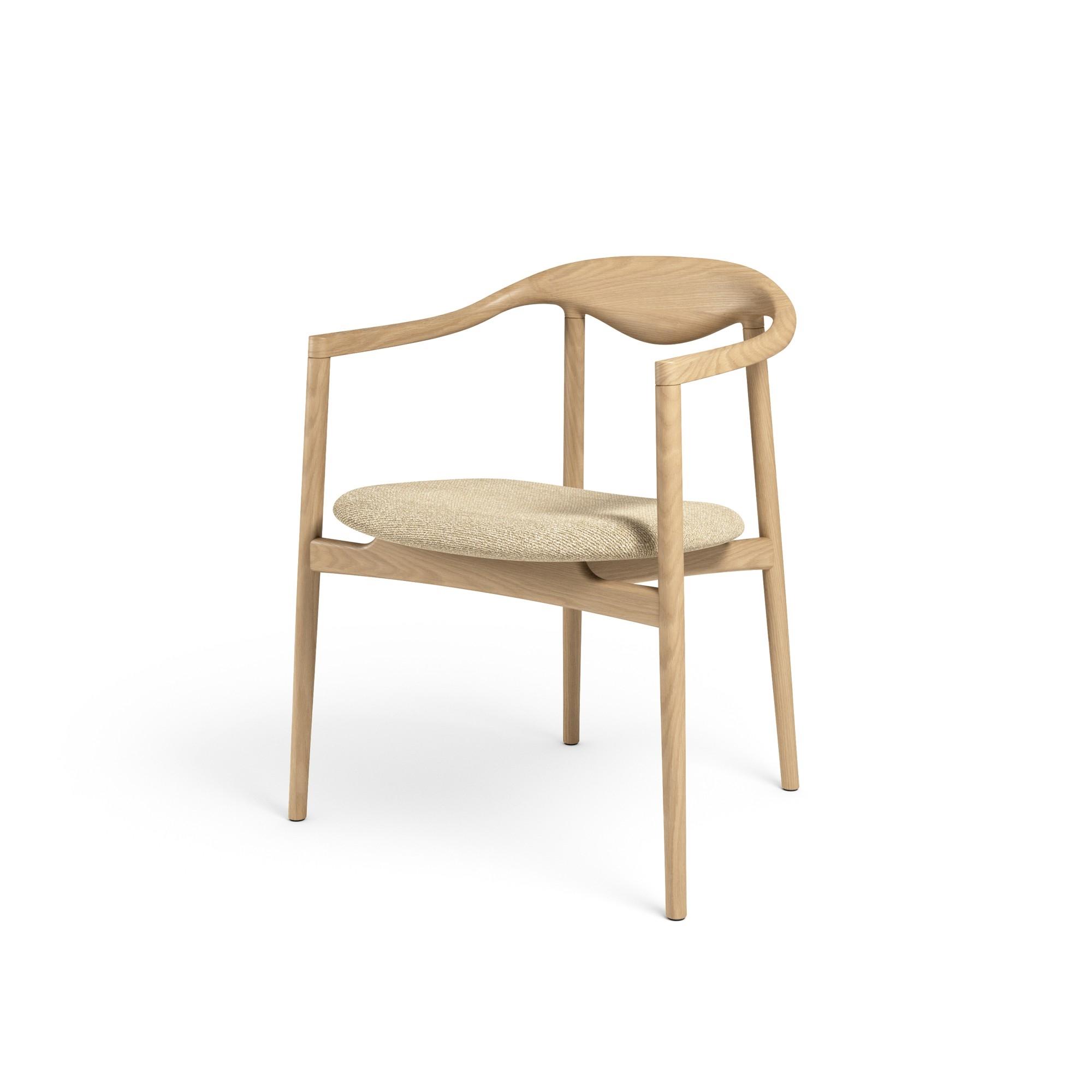 Brdr. Krüger Jari Dining Chair Eiche/Creme 0019