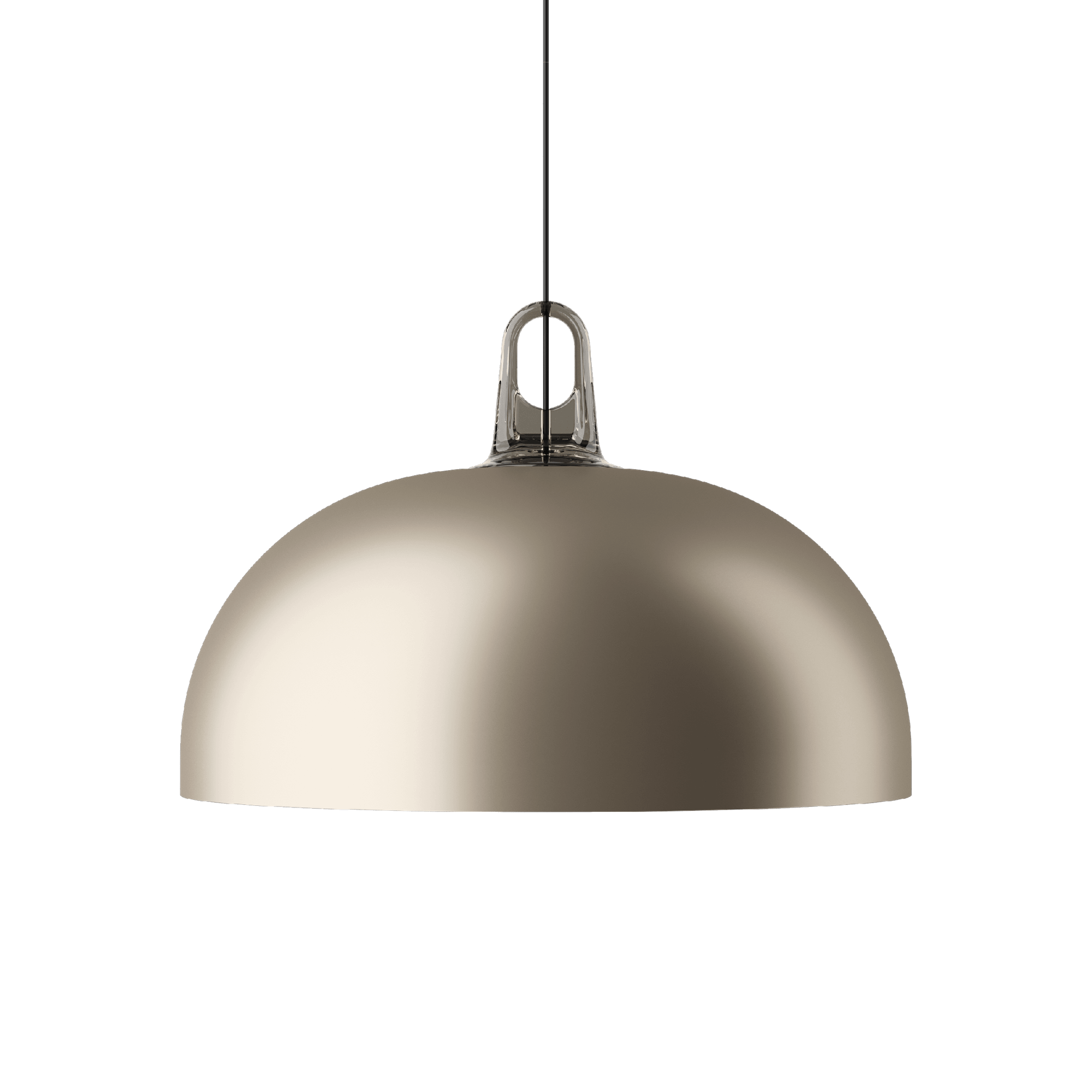 Lodes Jim Dome Hanglamp Champagne/ Wit/ Grijs