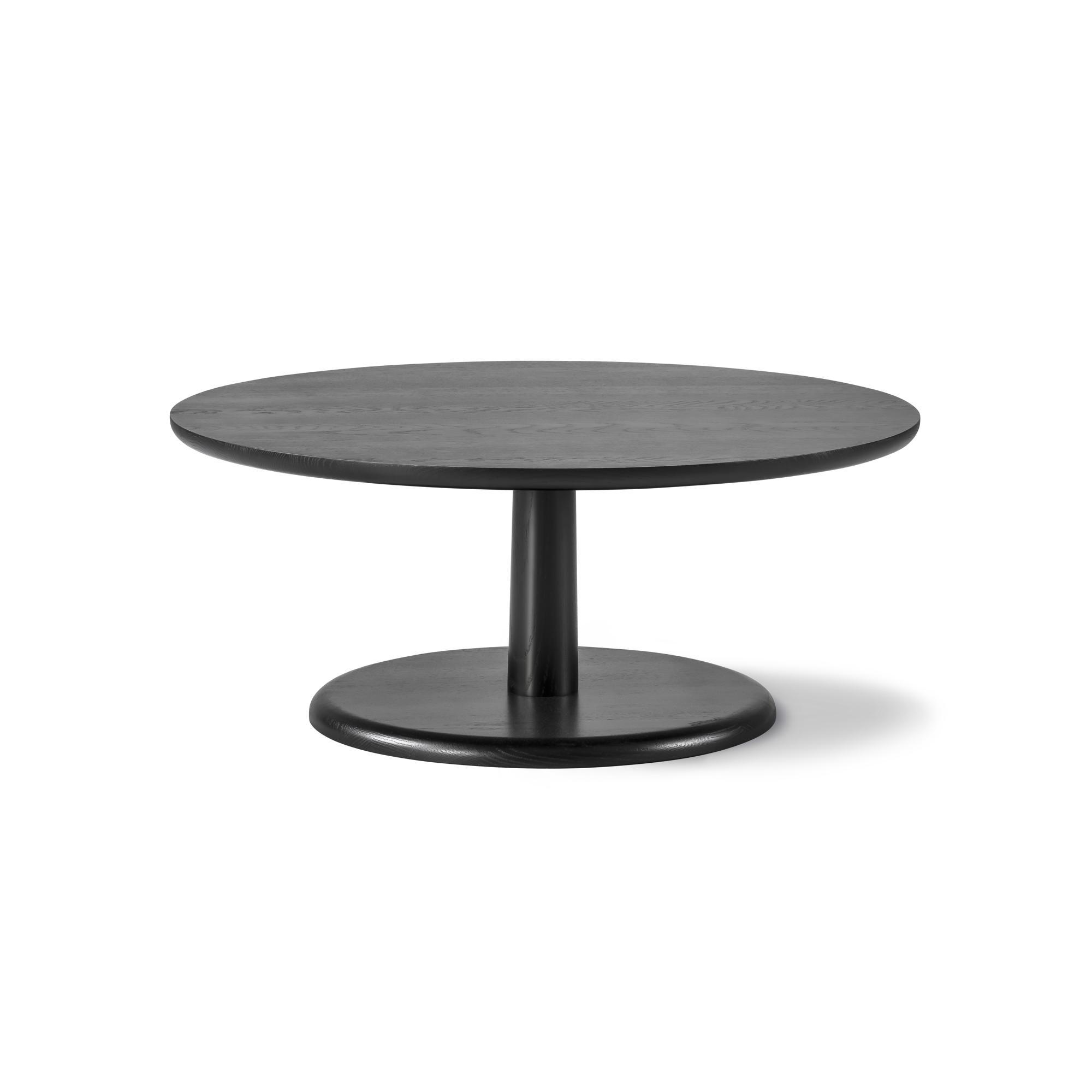 Fredericia Furniture Pon Salontafel Zwart Gelakt Eiken Ø90 cm
