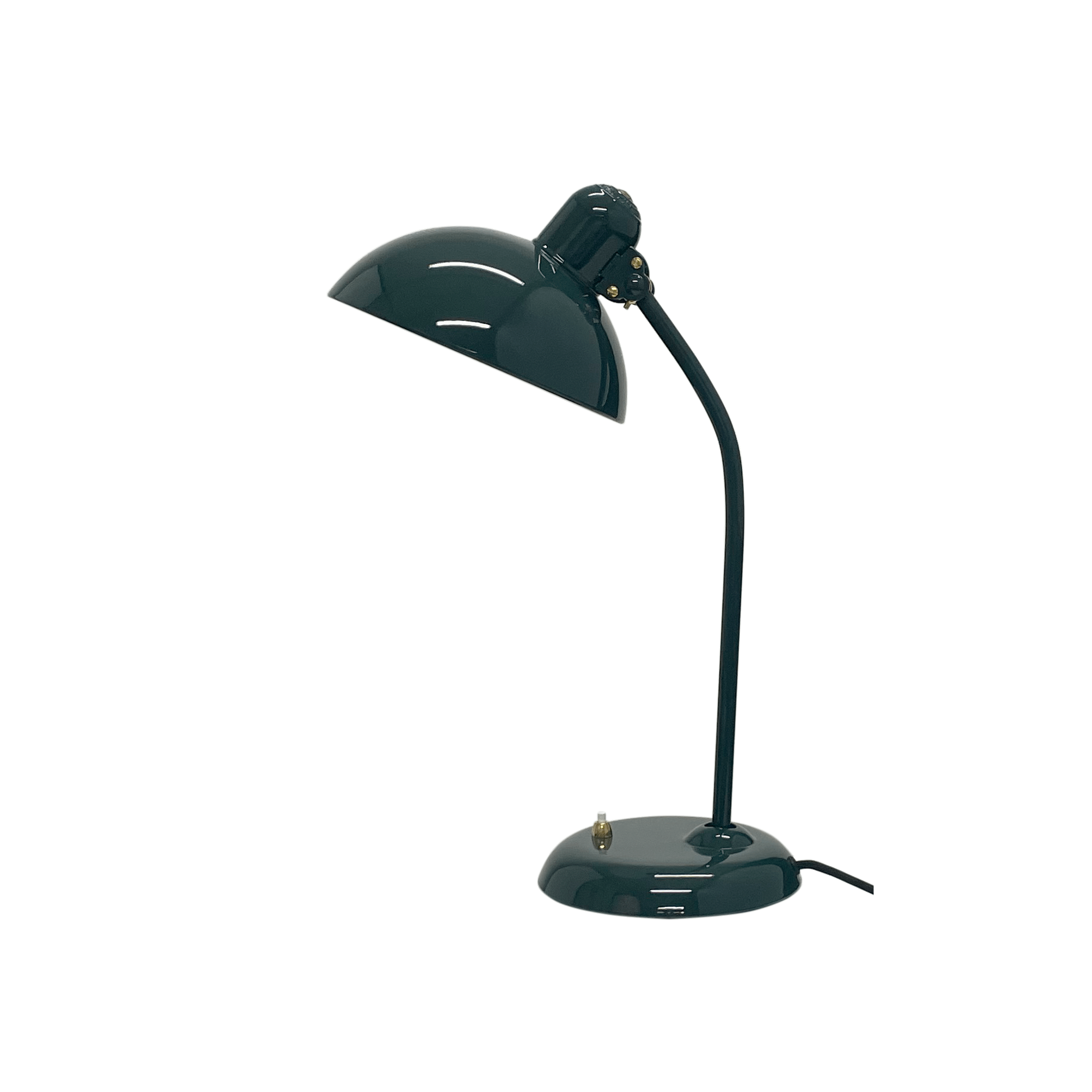 Fritz Hansen Kaiser Idell 6556-T Lampada da Tavolo su Misura Verde/Ottone - Edizione Limitata