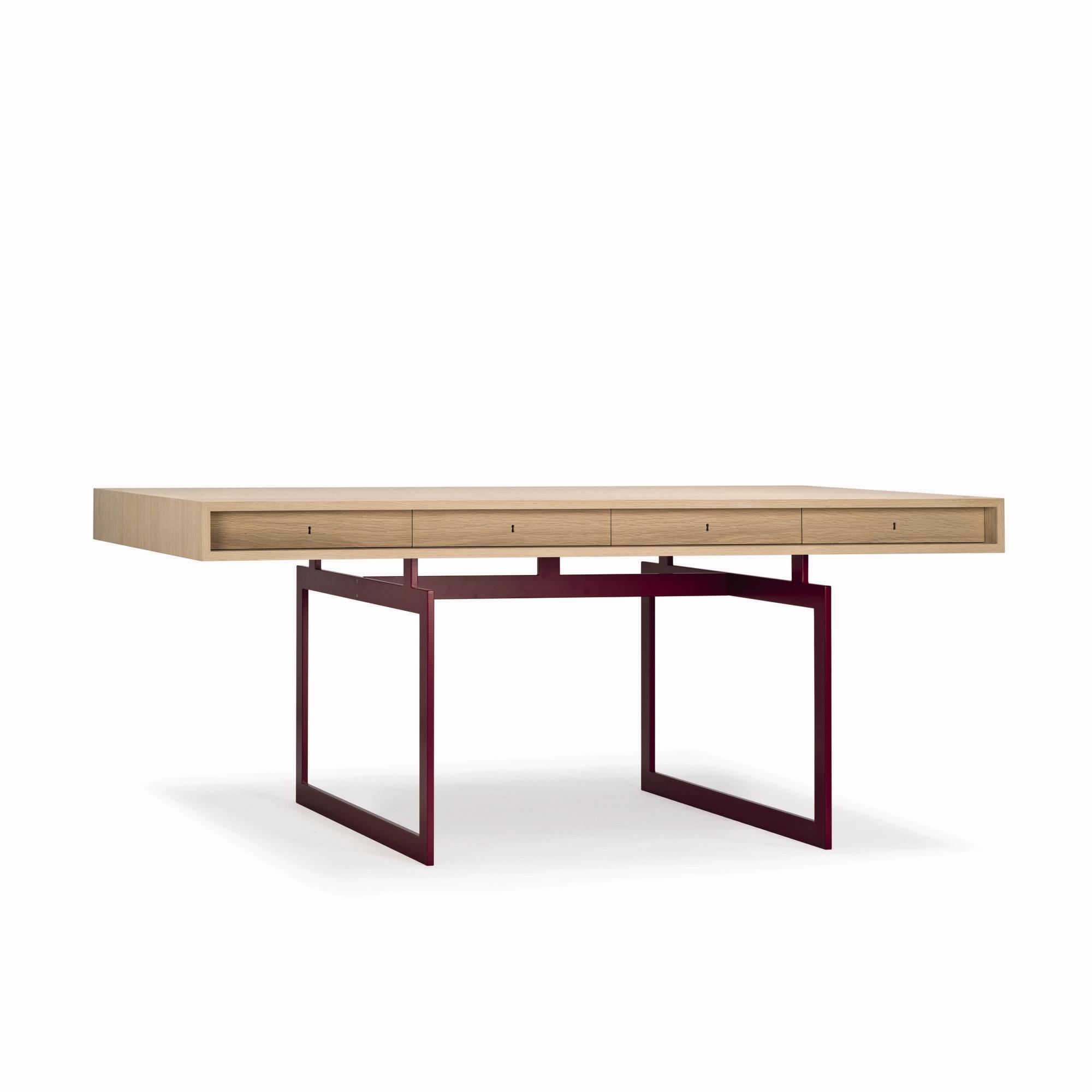 Karakter Office Desk Oak/ Red