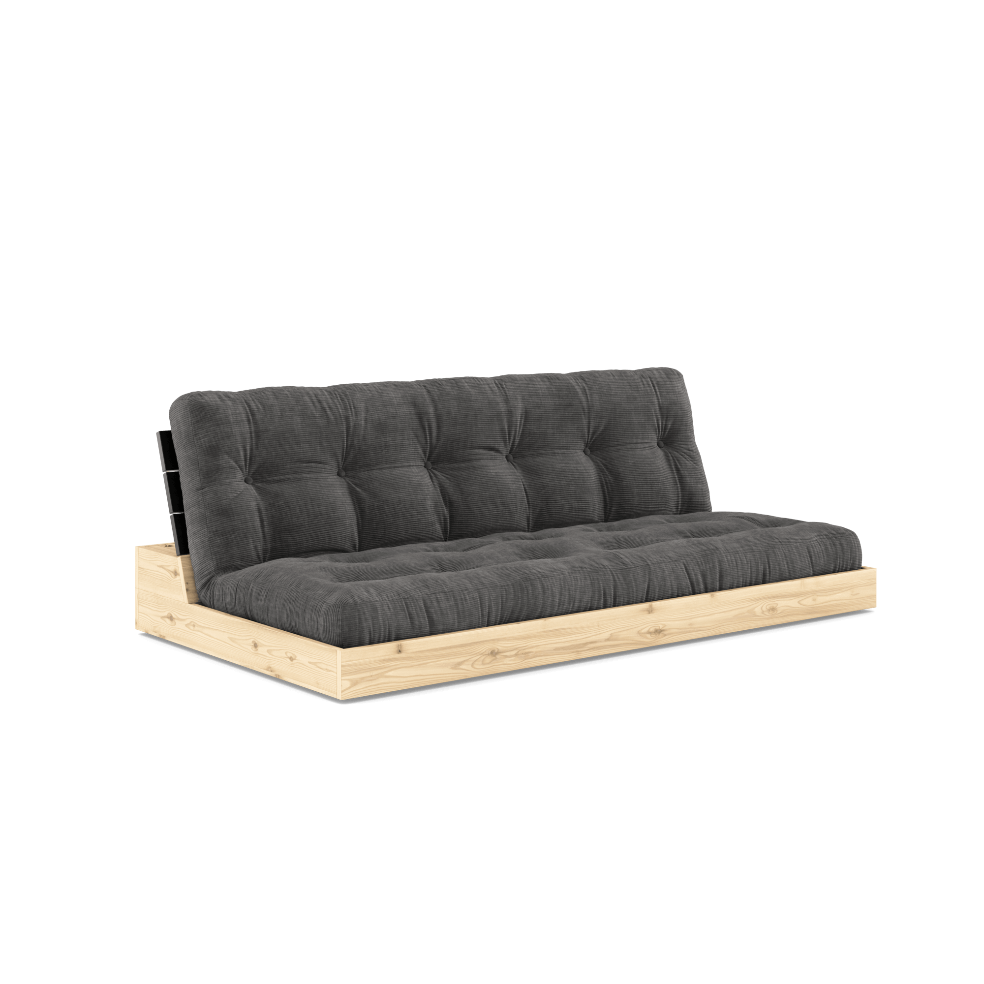 Karup Design Base Vuodesohva 5-kerroksisella Patjalla Black Night/Kul