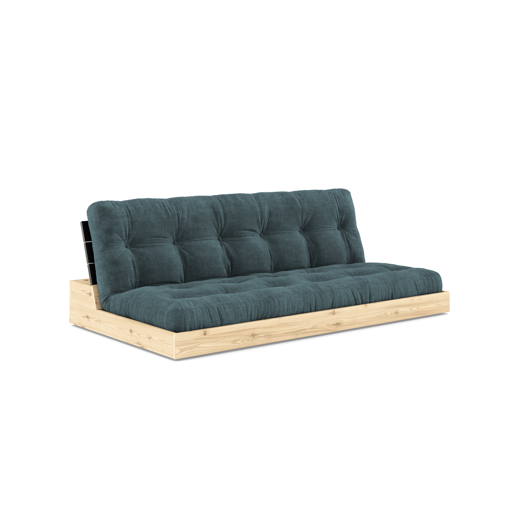 Karup Design Base Vuodesohva 5-kerroksisella Patjalla Black Night/Vale Blue