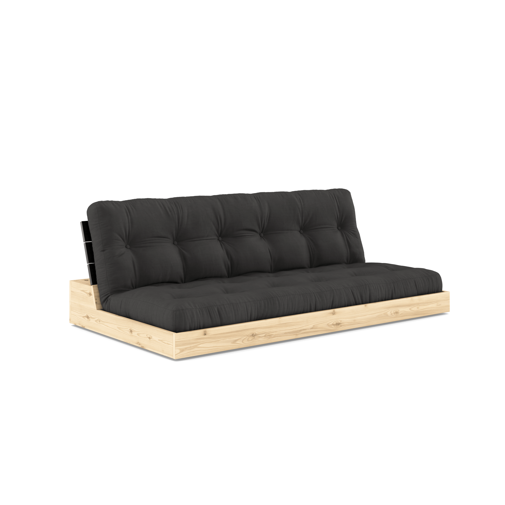 Karup Design Base Vuodesohva 5-kerroksisella Patjalla Black Night/Tummanharmaa