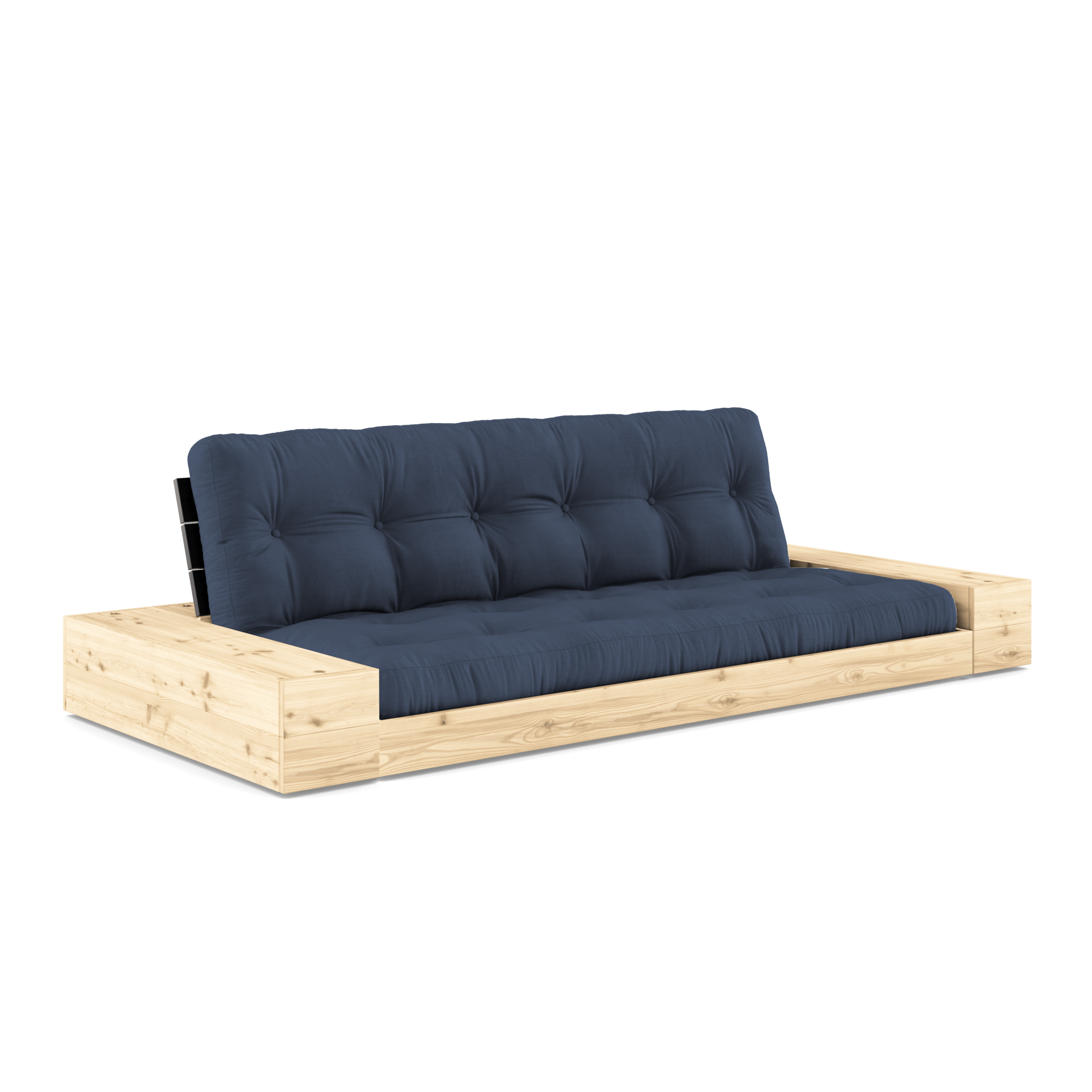 Karup Design Base Vuodesohva Sivulaatikolla Ja 5-kerroksisella Patjalla Black Night/Navy