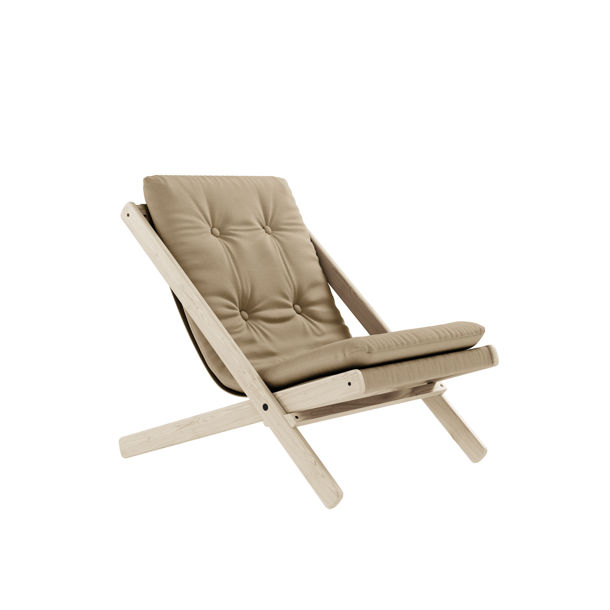 Karup Design Boggie Armchair With Mattress Outdoor 402 White/Oiled Beech