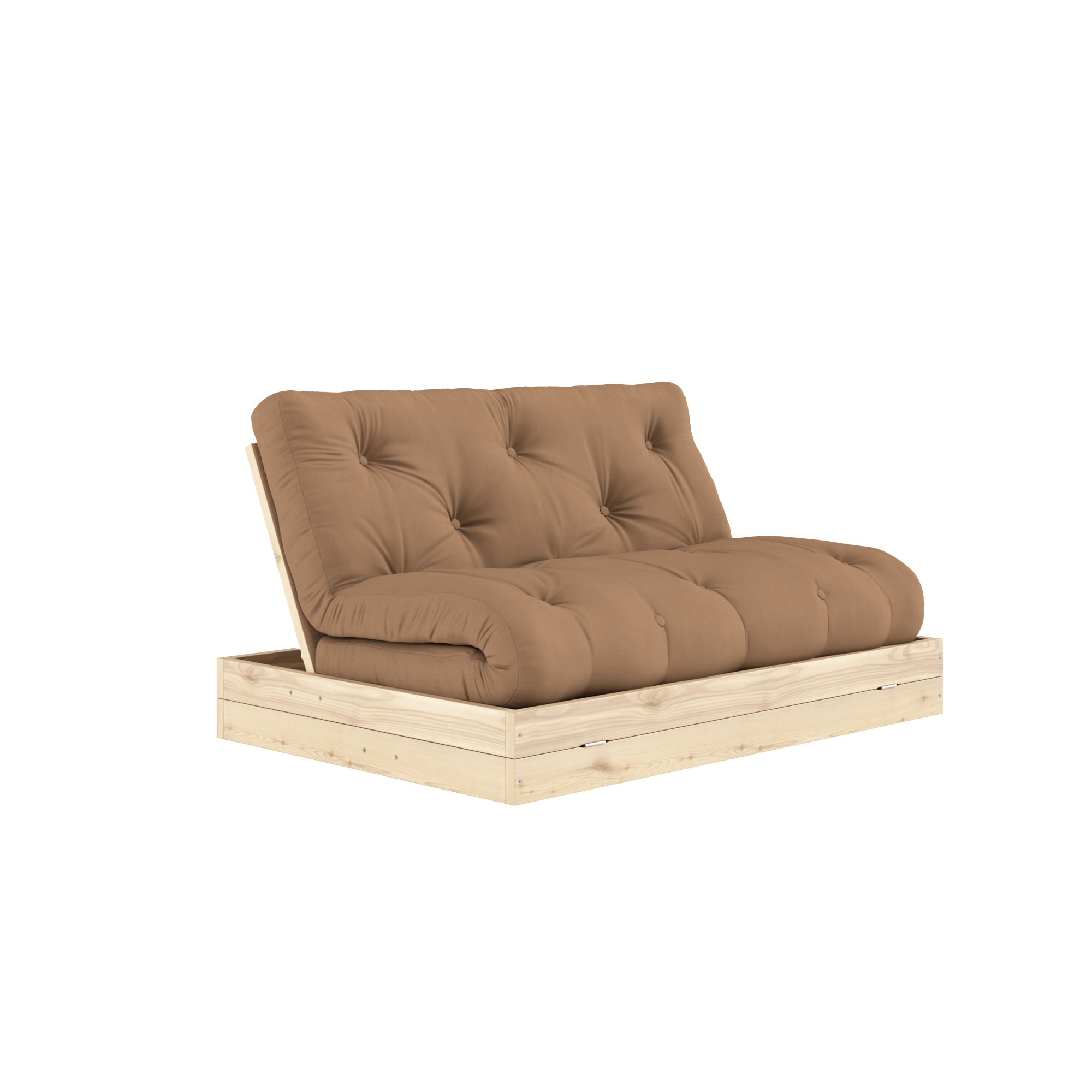 Karup Design Flip Sofa Bed With Mattress 140x200 Mocca/Clear Lacquer