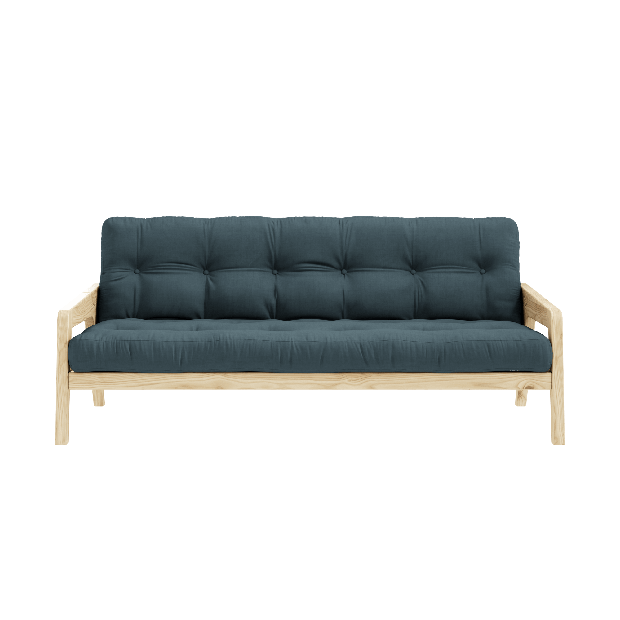 Karup Design Grab Sofa M. 5-Lagen-Matratze Petrolblau/Klarlack