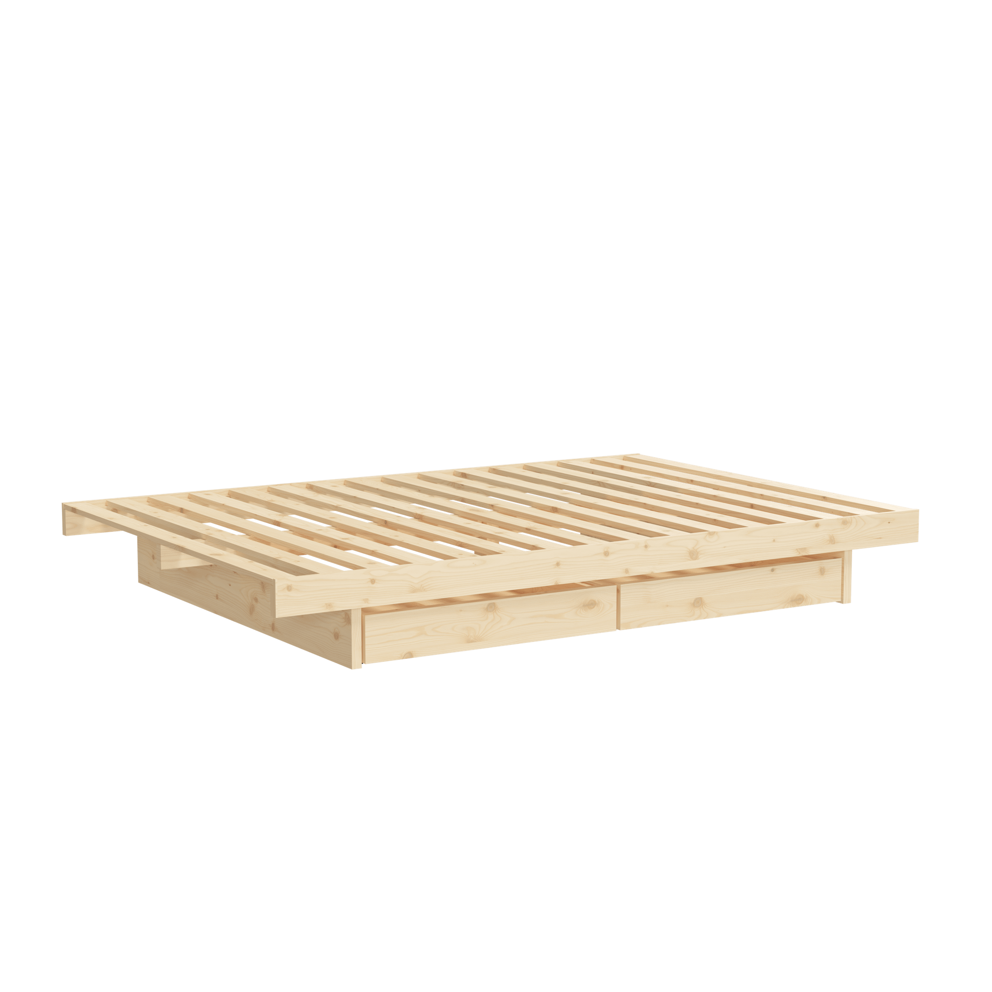 Karup Design Kanso Bedframe met 2 Lades 140x200 Ruw