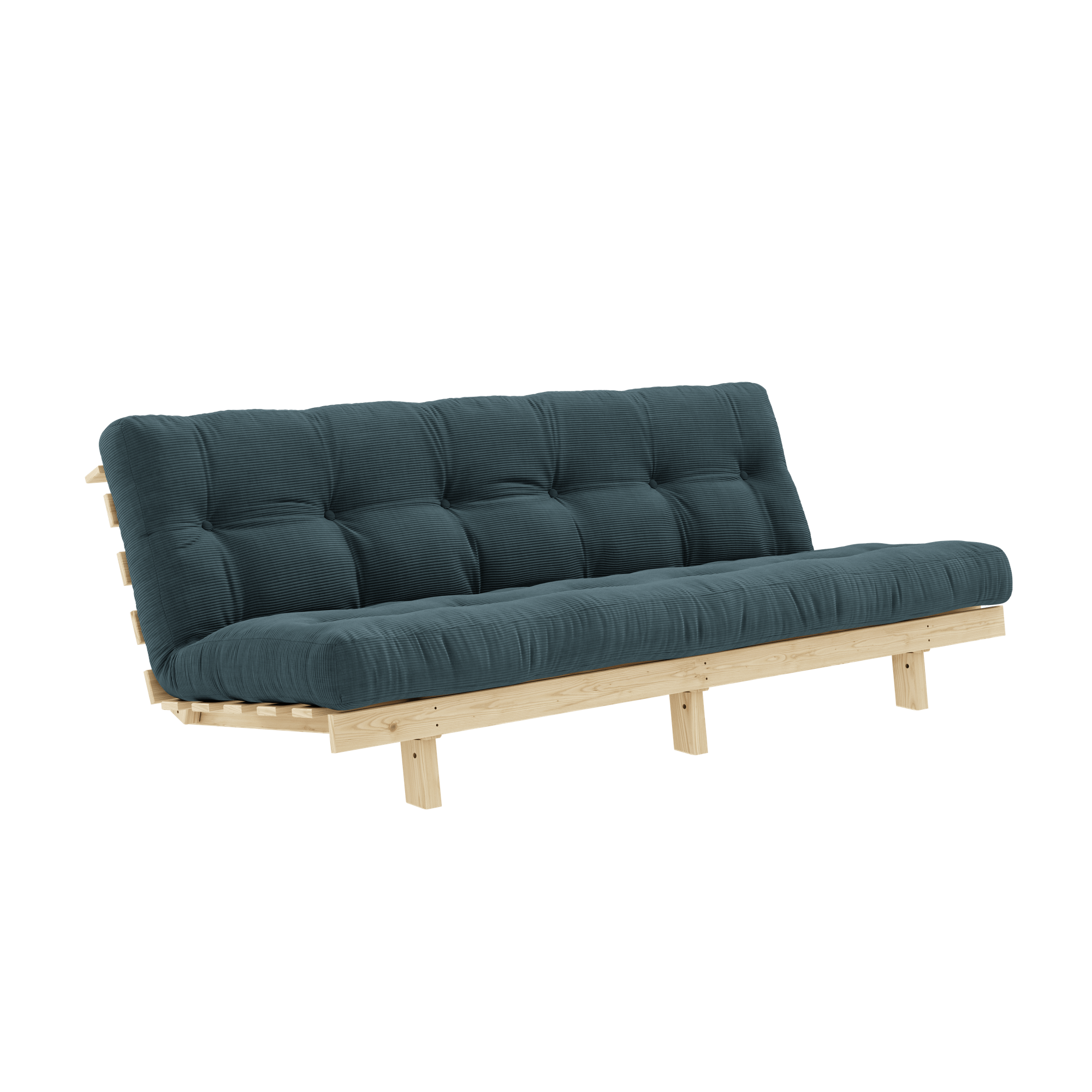 Sofa Karup Design Lean Sofa Z Materacem Alpha 130x200 Jasnoniebieski/Surowy