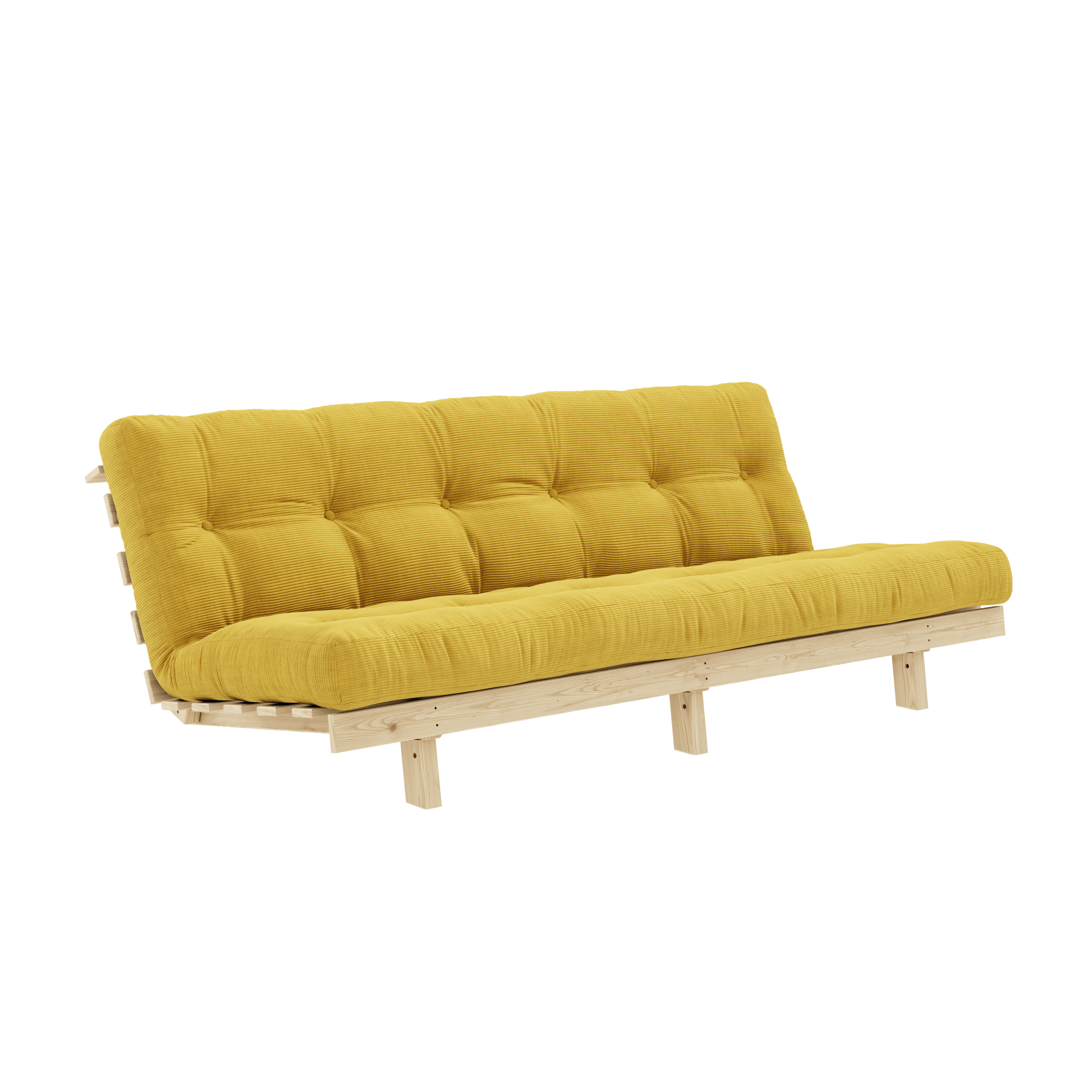 Sofa Karup Design Lean Sofa Z Materacem Alpha 130x200 Miód/Surowy