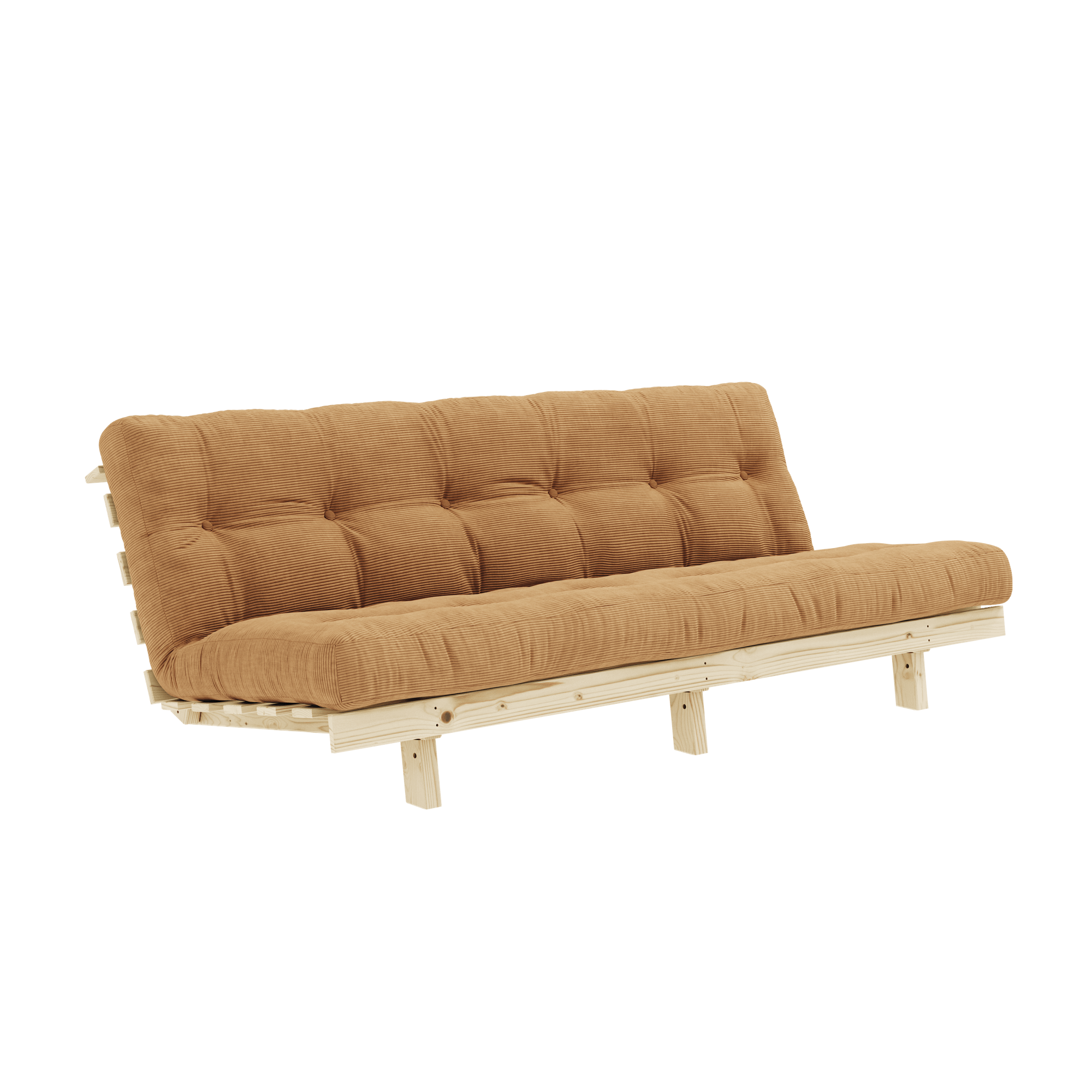 Karup Design Lean Sofa Sofa Z Materacem Alpha 130x200 Krówka Brązowa/Surowa