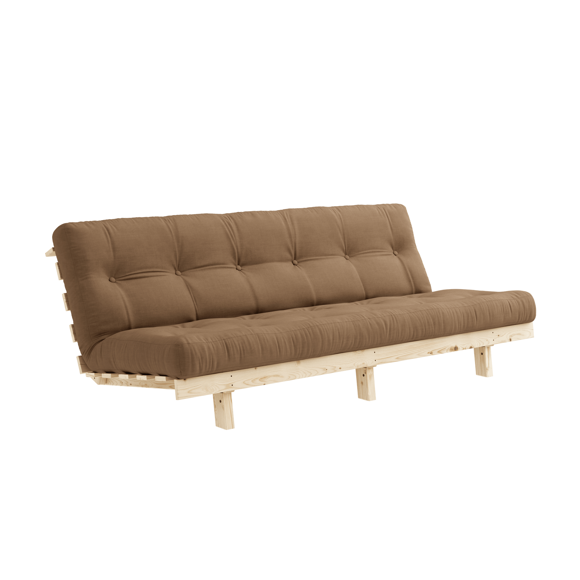 Sofa Karup Design Lean Sofa Z Materacem Alpha 130x200 Mocca/Surowy