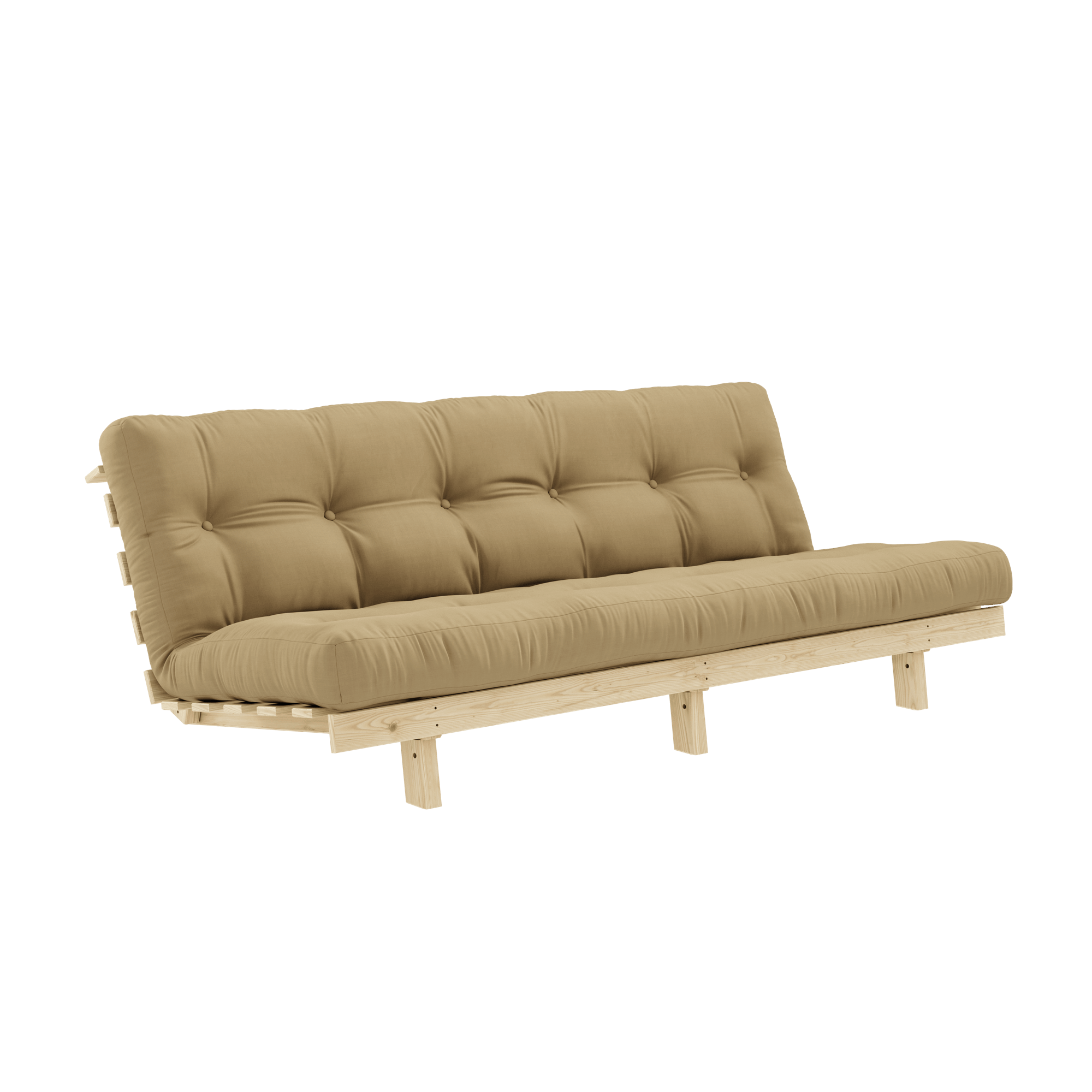 Karup Design Lean sohva sohva Alpha patjalla 130x200 vehnäbeige/raaka