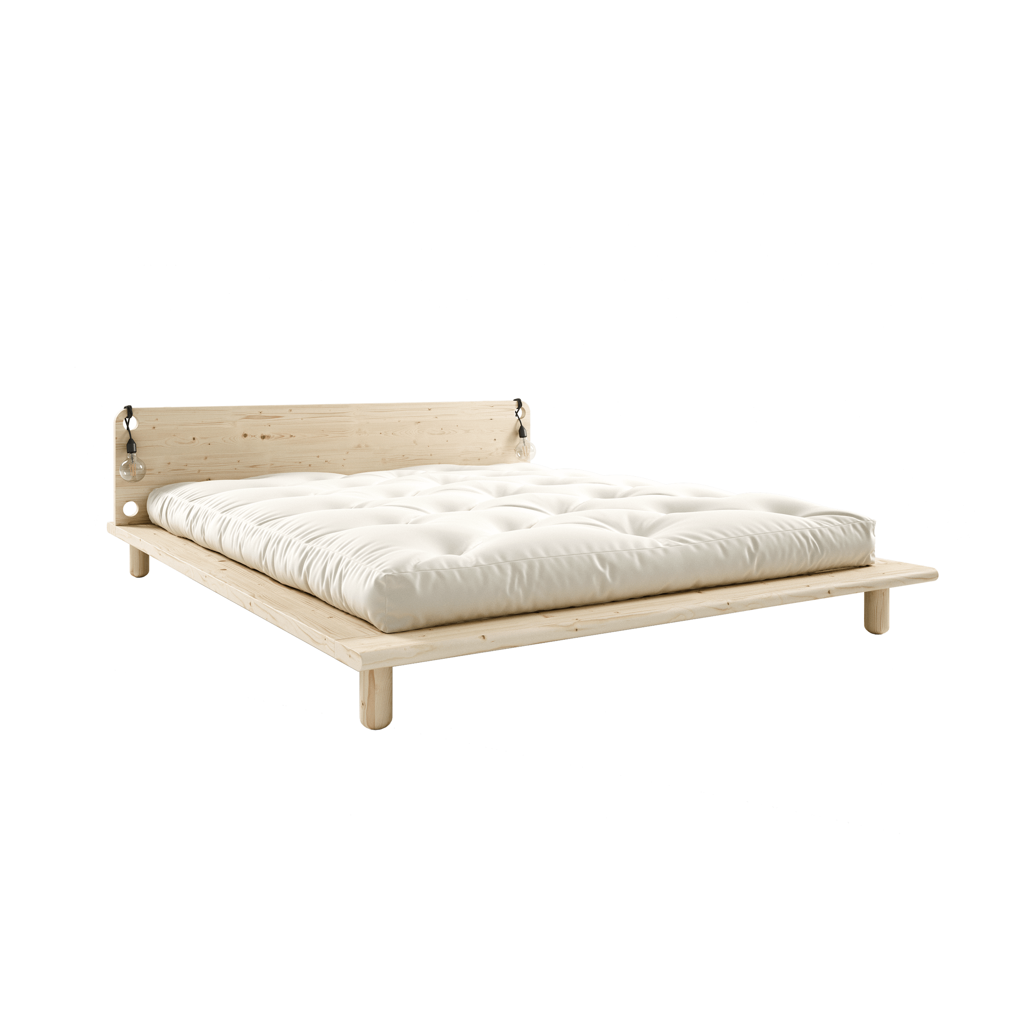 Karup Design Peek Bedframe M. 2 Lampen 160x200 Grenen