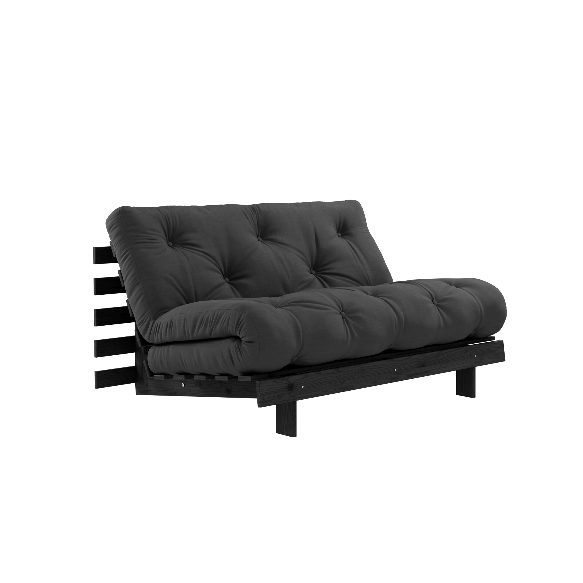 Karup Design Sofa Roots Z Materacem Roots 140x200 Ciemnoszary/Czarny Lakier