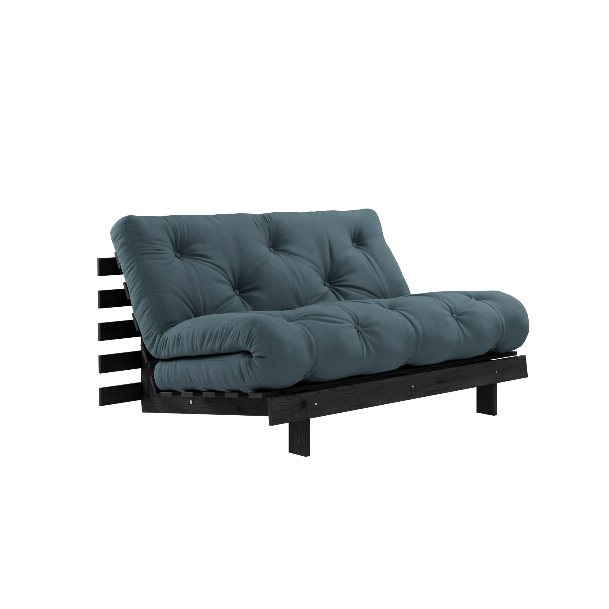 Sofa Rozkładana Karup Design Roots z Materacem Roots 140x200 Nafta/czarny Lakier