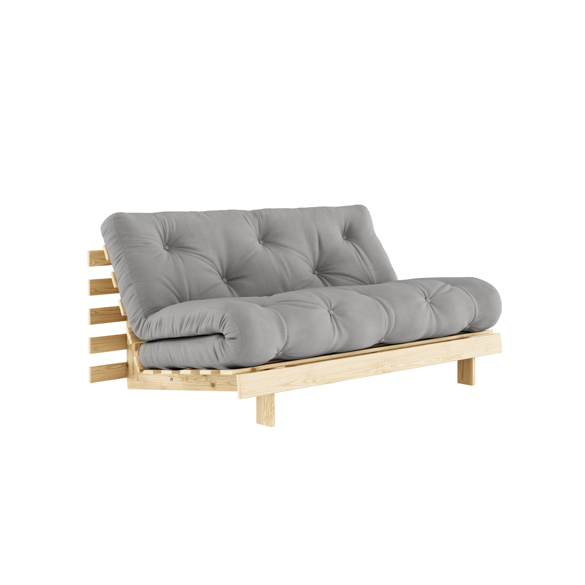 Karup Design Roots Schlafsofa mit Matratze 160x200 746 Grau/Kiefer