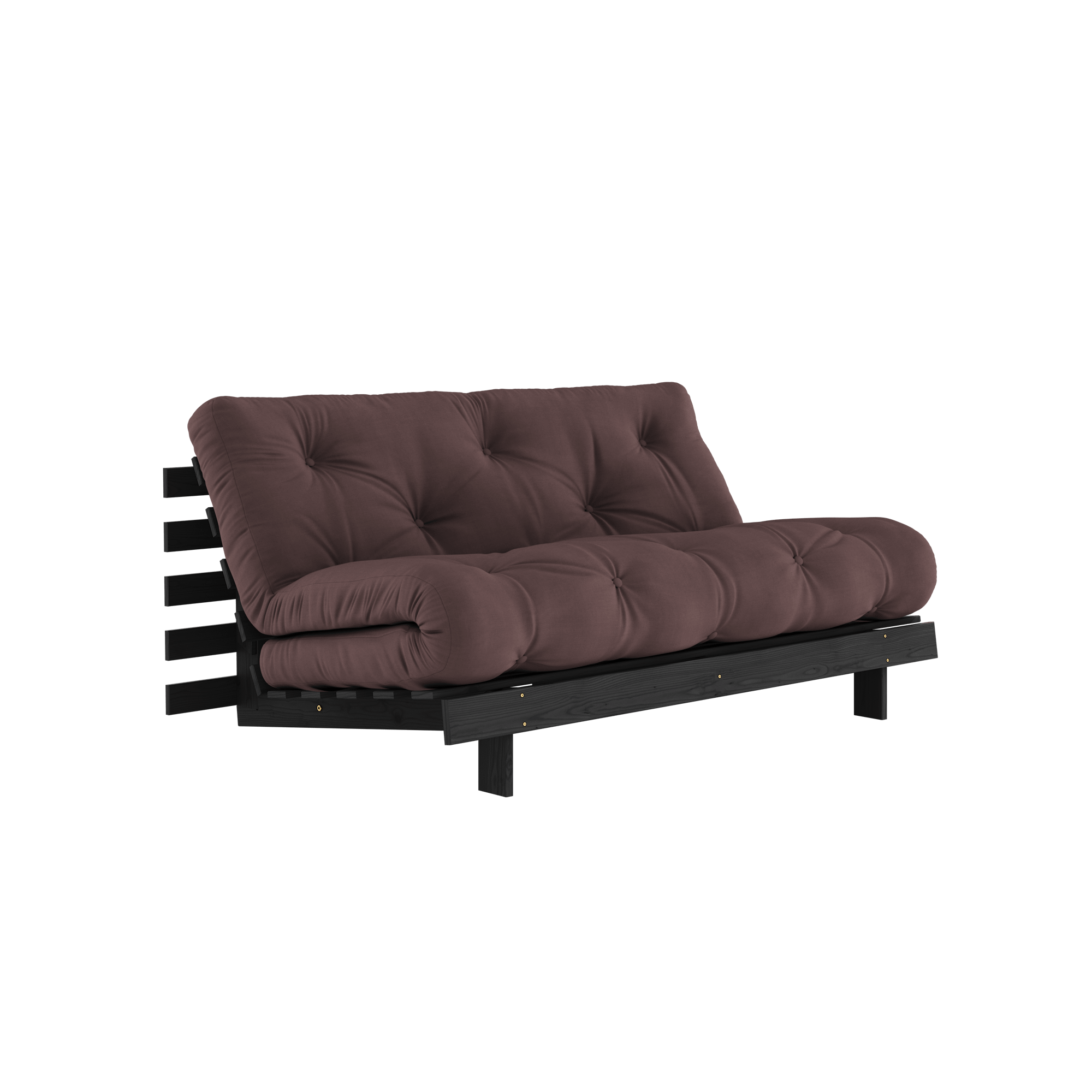 Karup Design Sofa Roots Z Materacem Roots 160x200 Brązowy/ Czarny Lakierowany